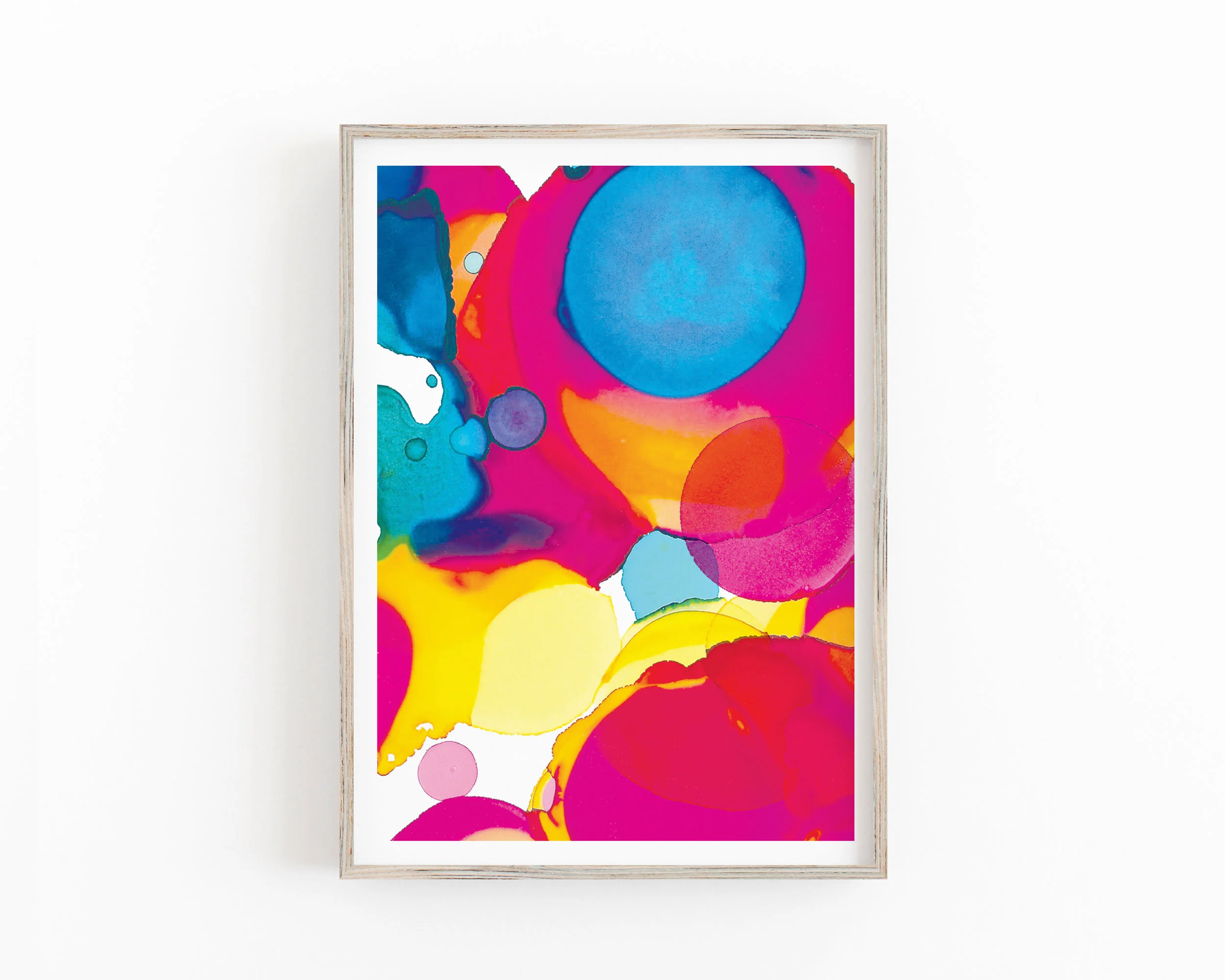 Rainbow Inks (1)  Digital Download Art - Instant Printable Art