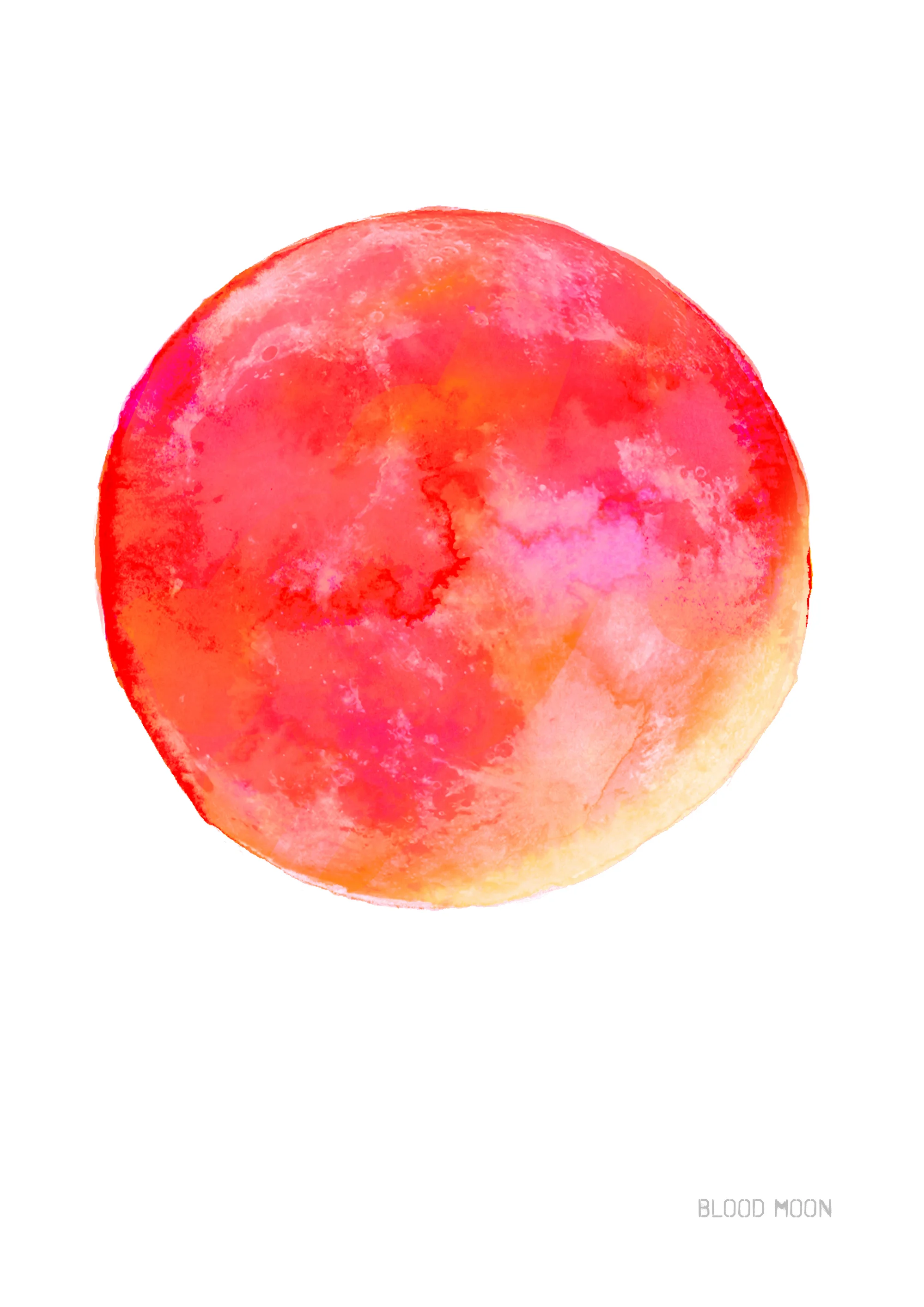Blood Moon Art Print by Drawn Together Art