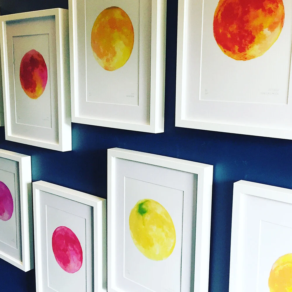Gallery Wall Ideas Moon Art Prints