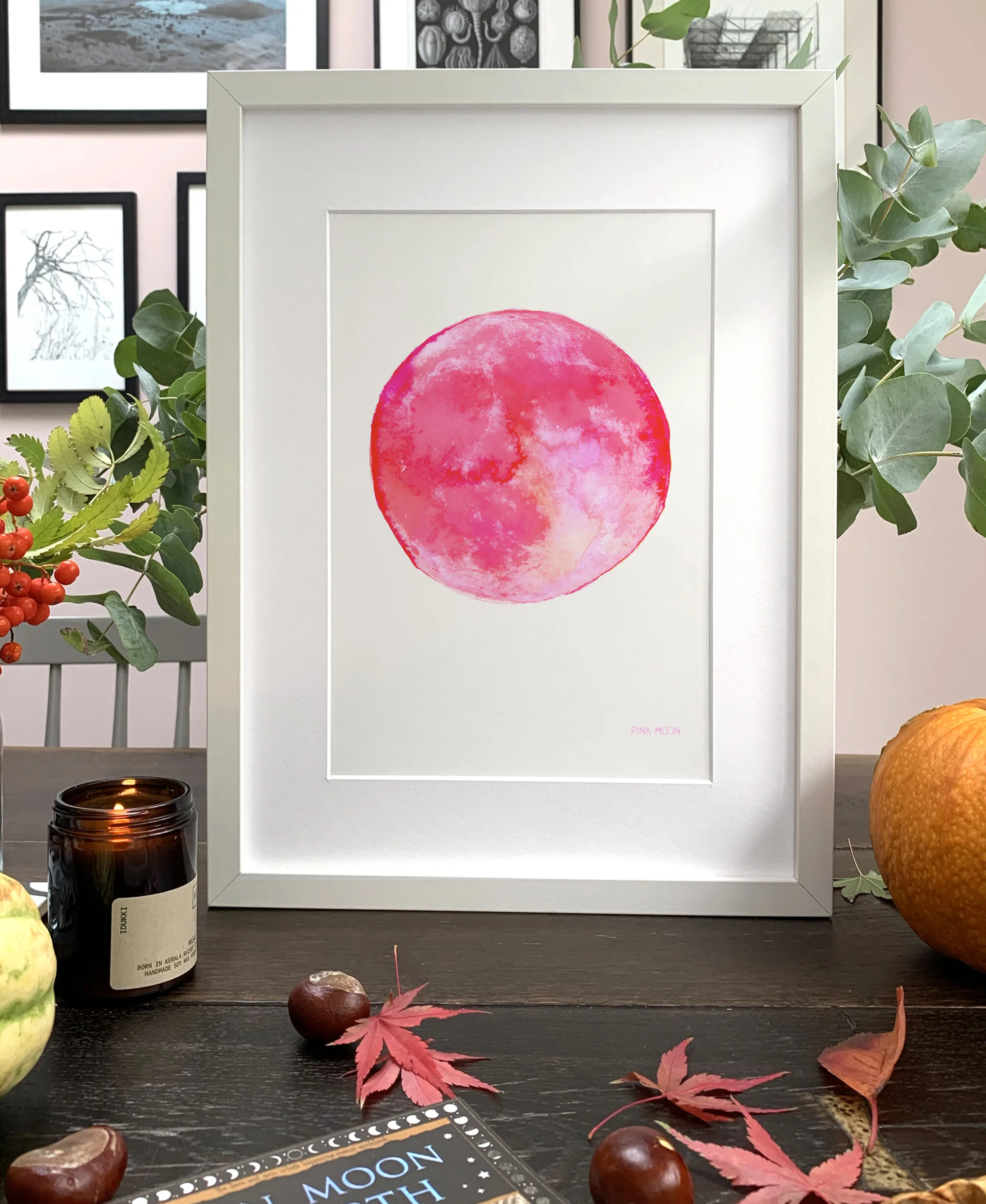 Pink Moon Wall Art