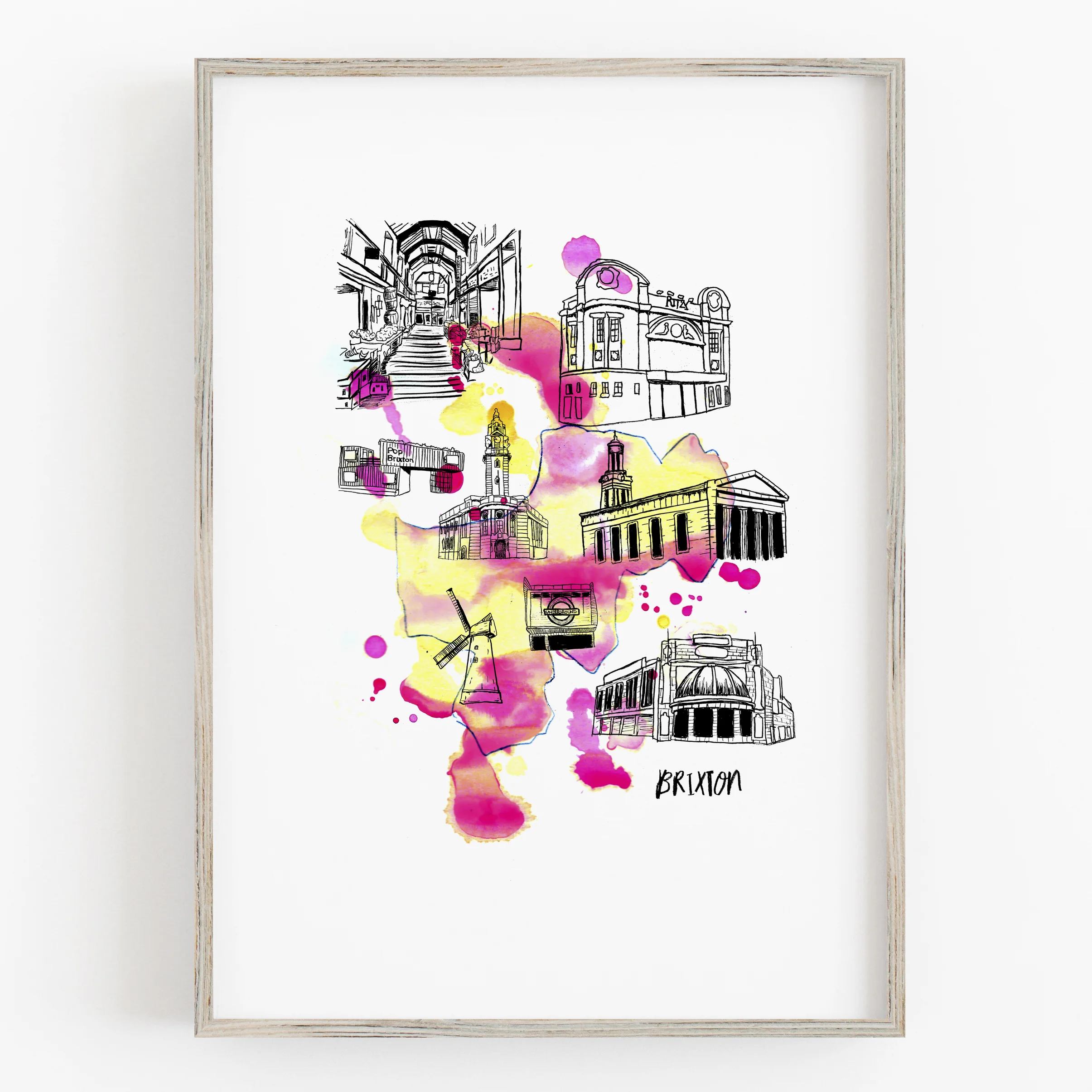 Brixton - London Art Print 