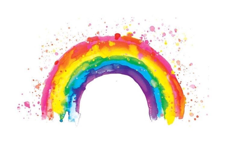 Watercolour Rainbow Splash Digital Download Art — Drawn Together Art  Collective - Art Prints London