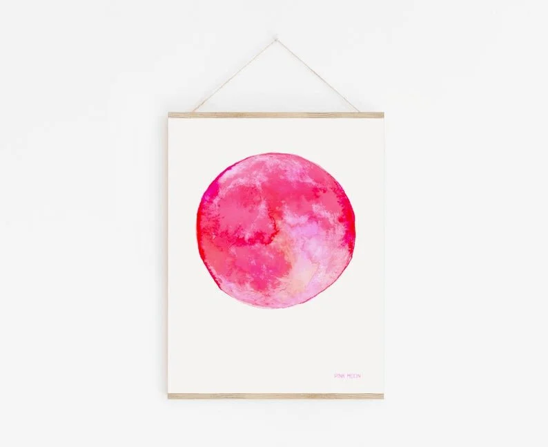 Pink Moon Art Print