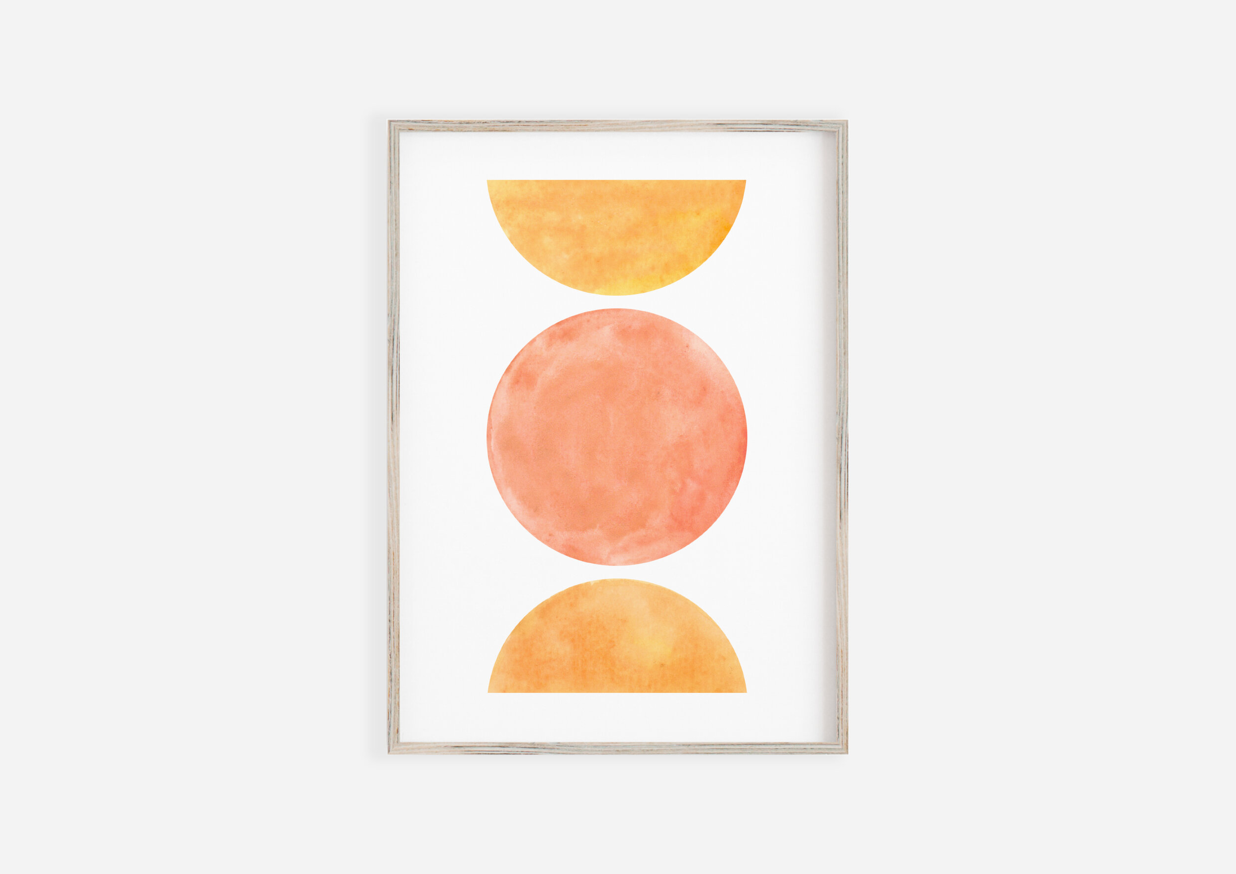 Geometric Abstract Geometric Abstract  Moon and Half Moons 