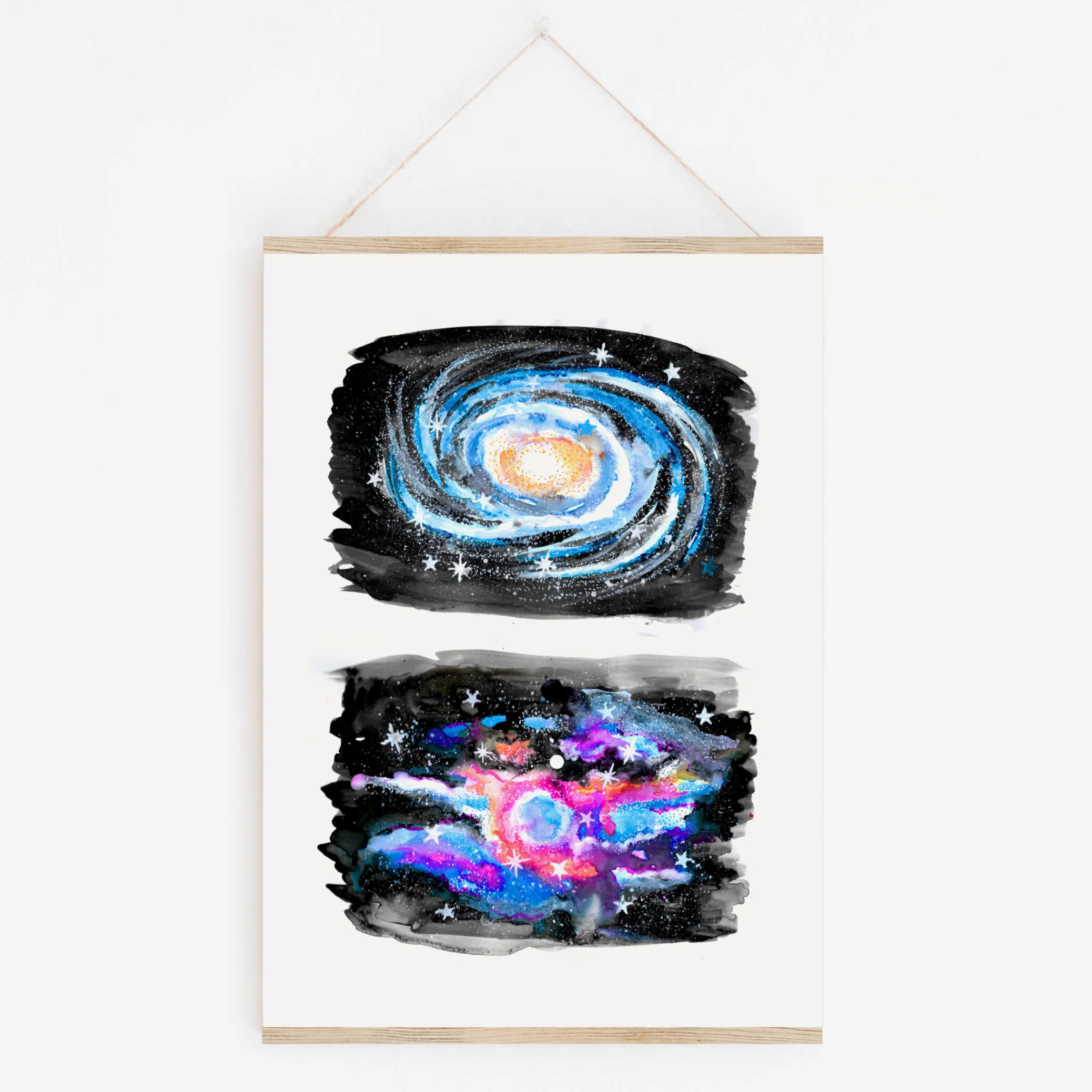 Cosmic Starburst and Galaxy Art Print