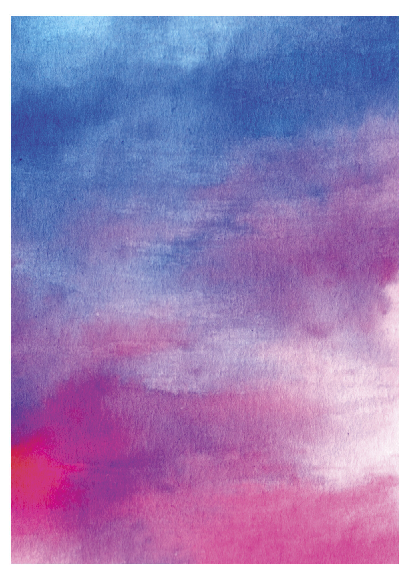 Blue and Pink Abstract Art Print