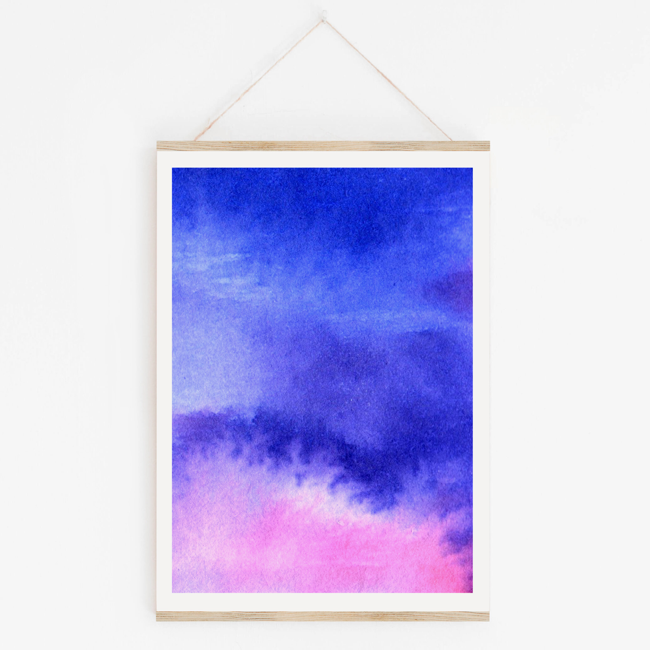 Blue and Purple Abstract Wall Art to buy uk