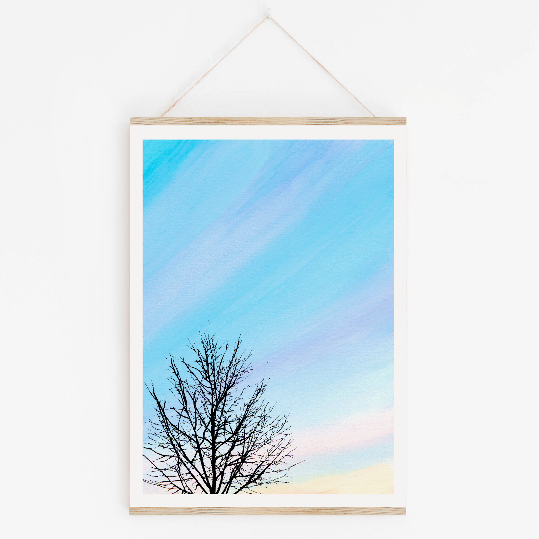 Tree and Colourful Sky - Digital Download Art Print