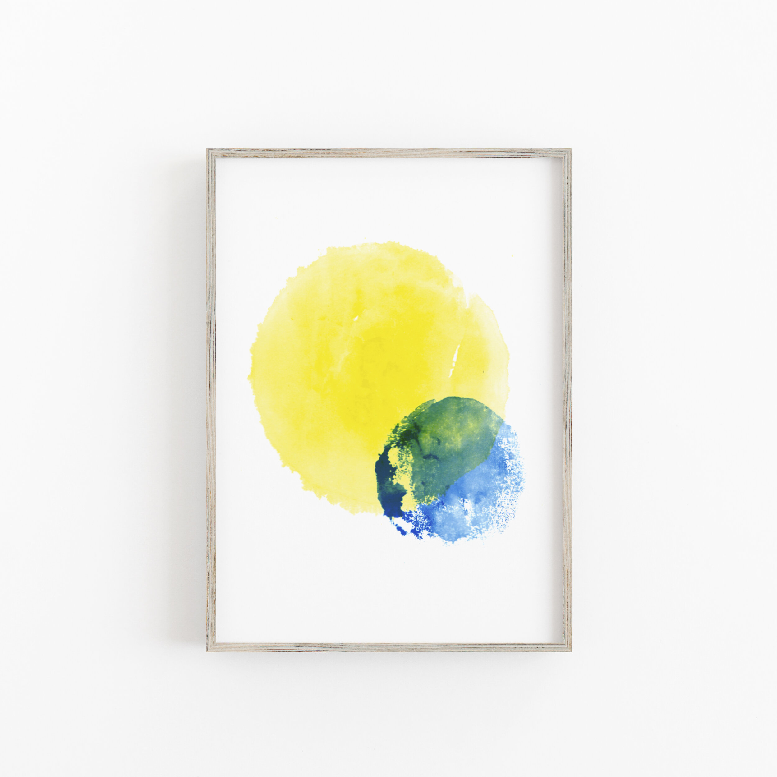 Abstract Sun and Earth Printable Art - Digital Download Art