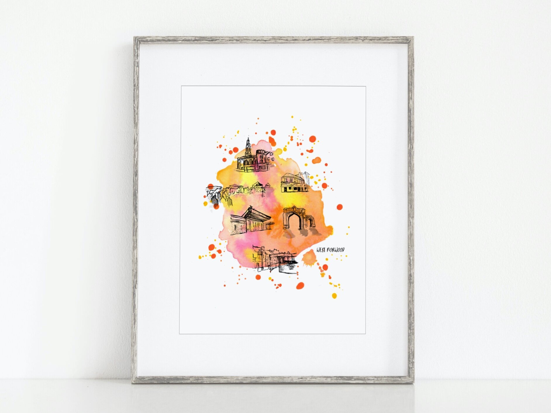 West Norwood Art Print - South London Area Print