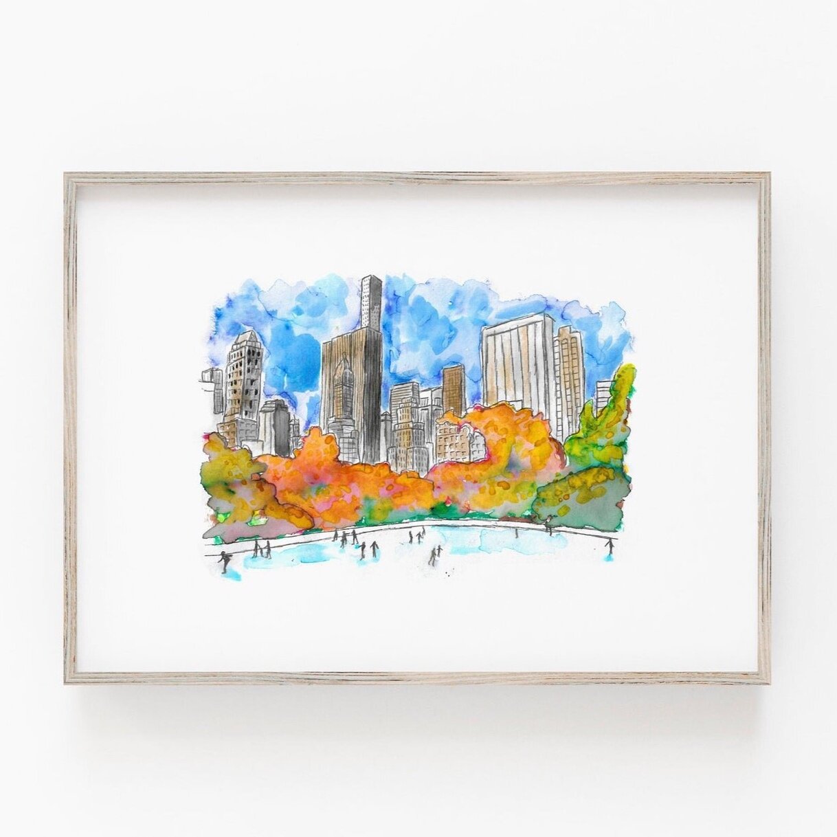 Ice Skating in New York - Central Park