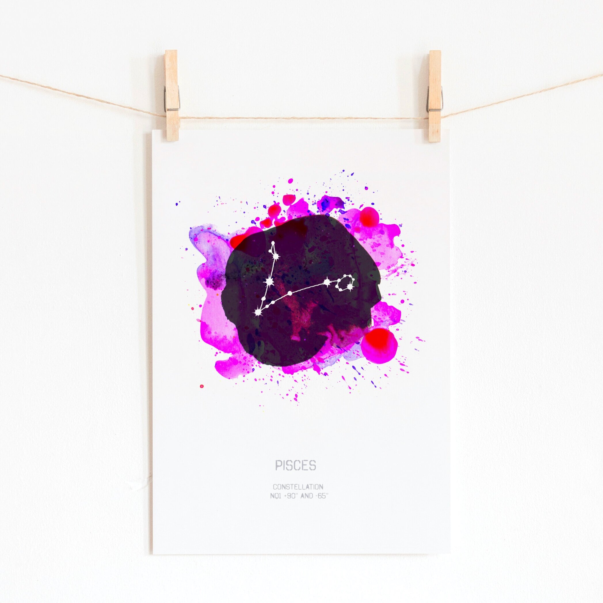 Pisces Constellation Art Print