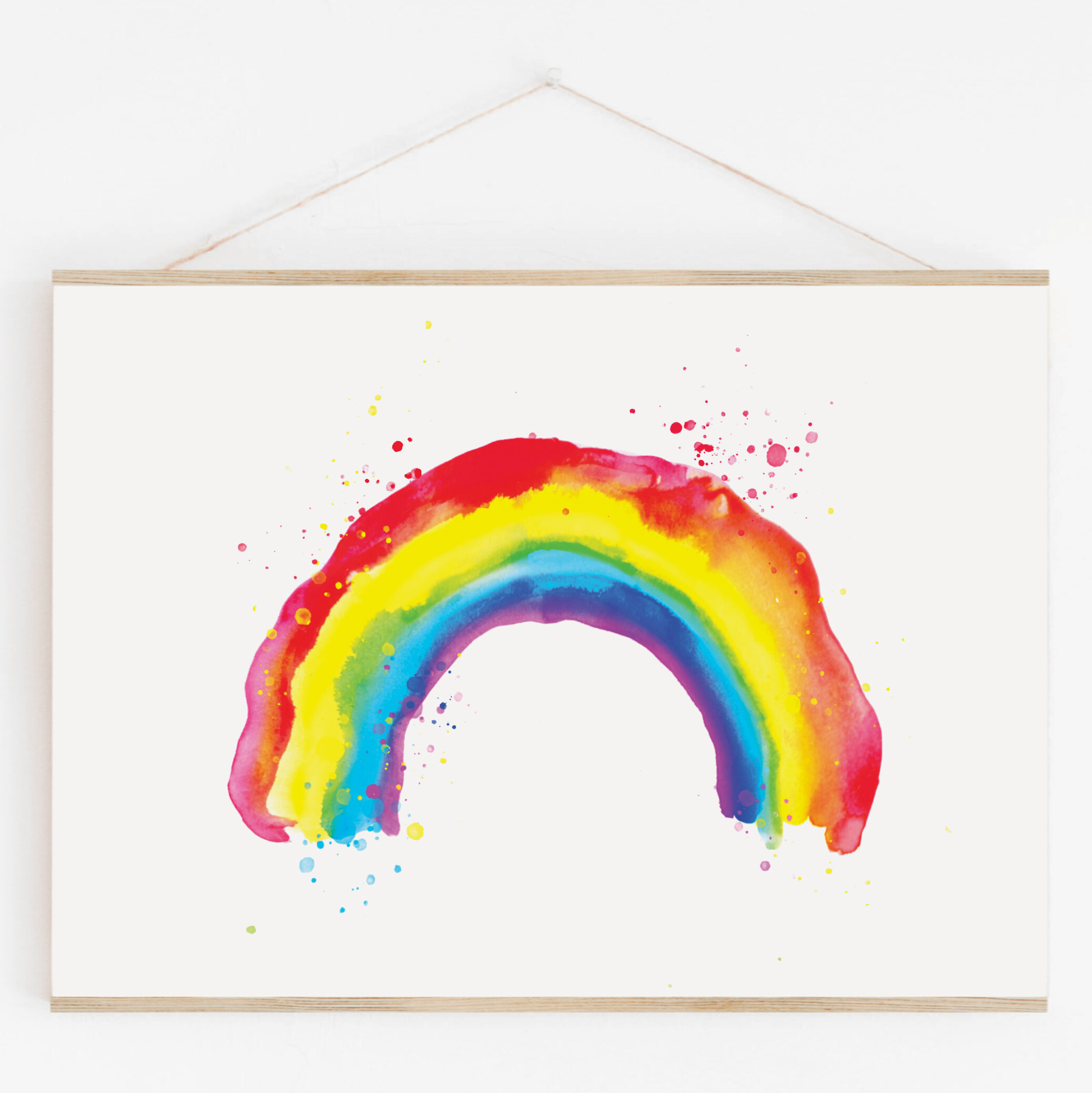 Watercolour Rainbow 3 - Digital Download Art