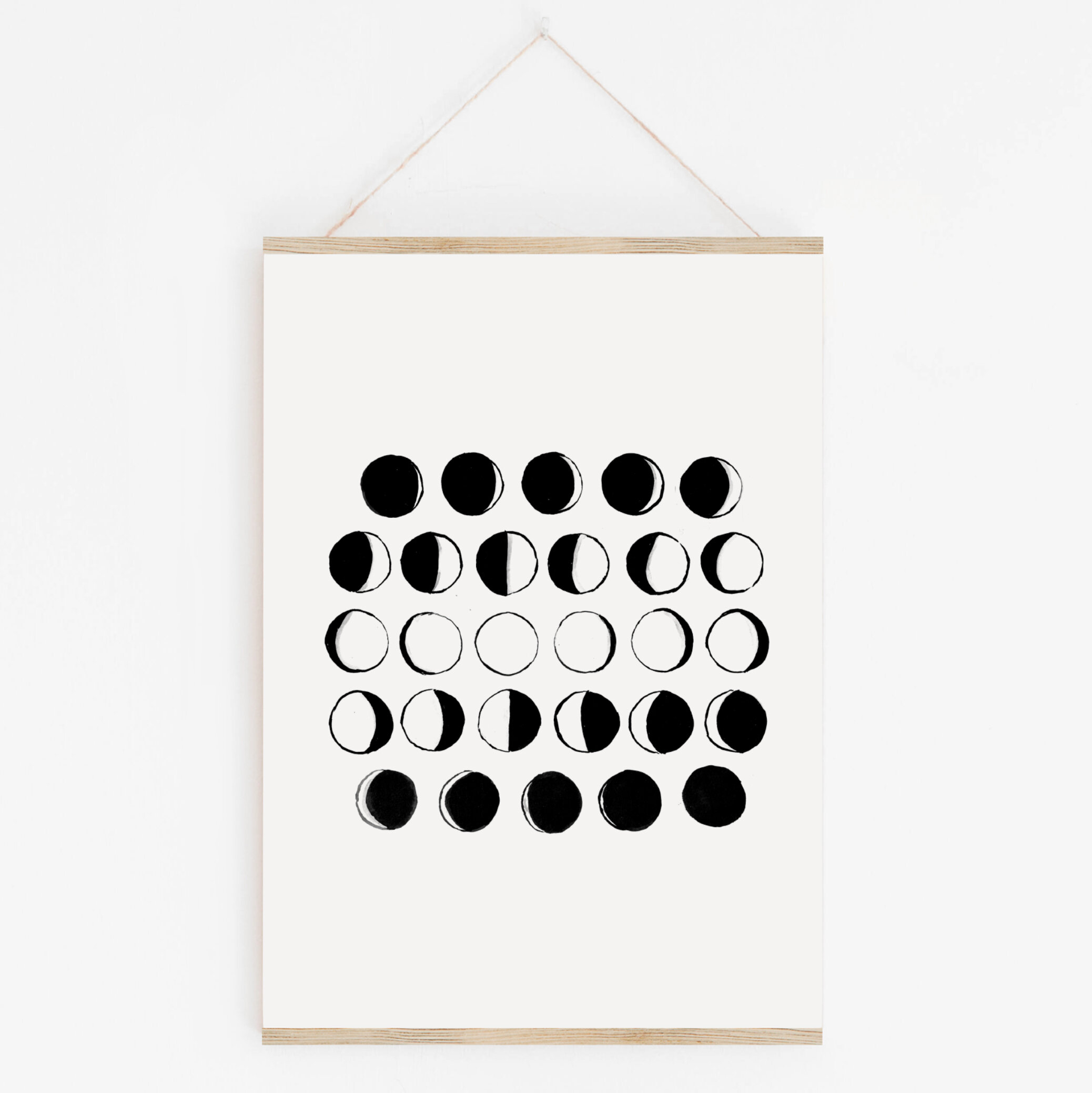 All the Phases of the Moon - Digital Download Art