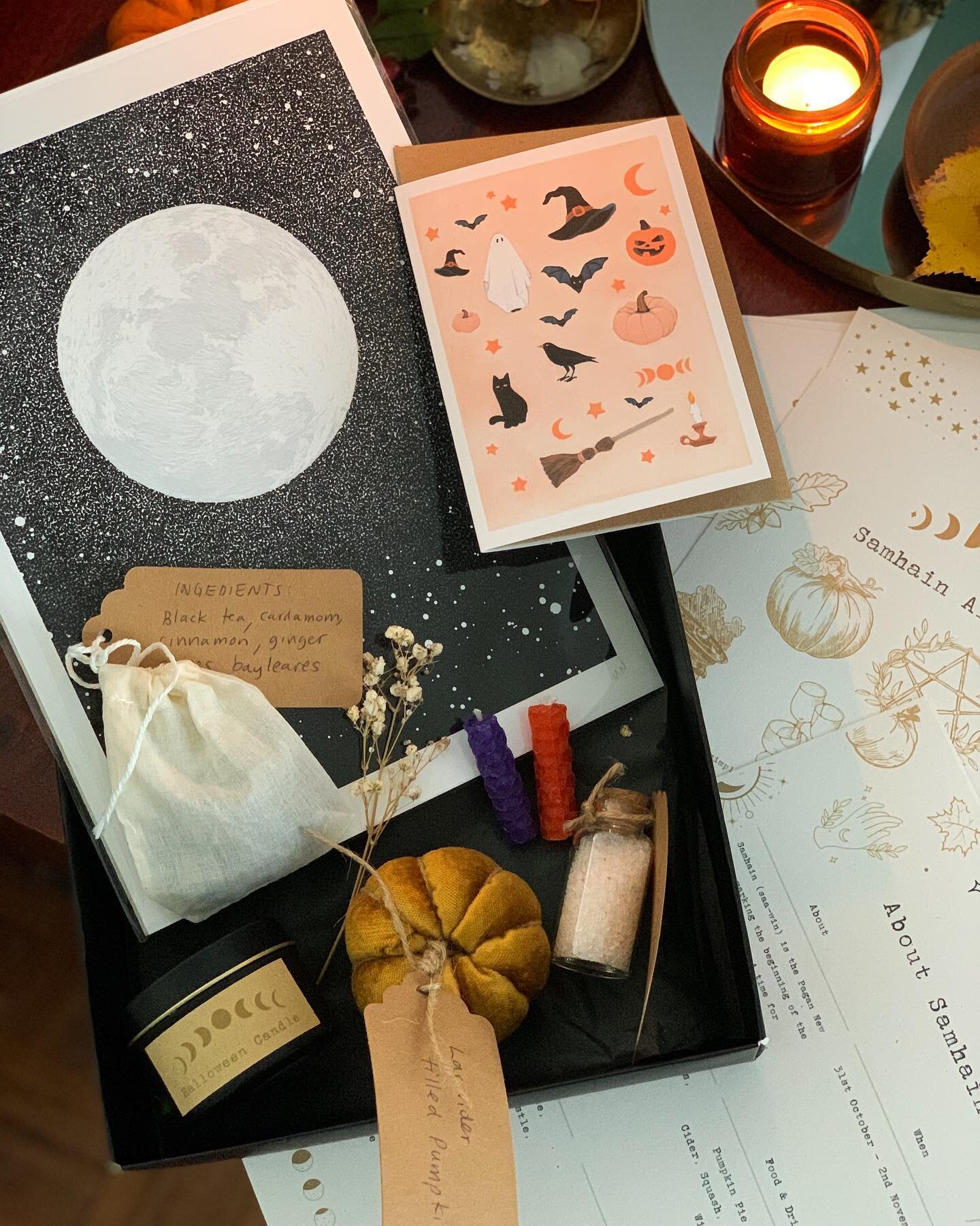 Last chance - order today! We have just two Halloween / Samhain boxes left and the are on sale today! We will ship the box today with free next day delivery. Order before 12 today (Thursday) to get it for Halloween 🎃 Out Halloween / Samhain box has 