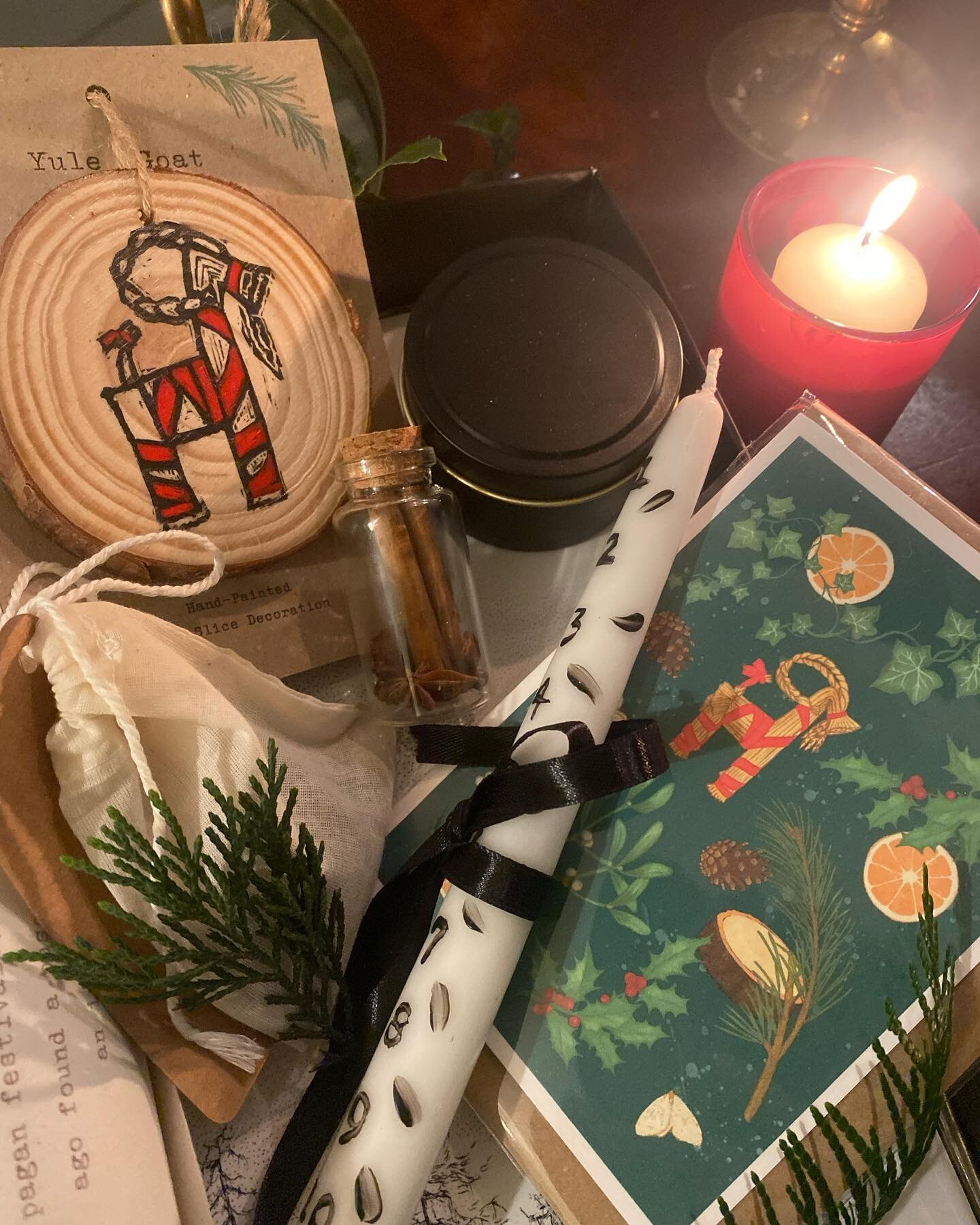 This evening we&rsquo;re working really hard and putting together not one, but two boxes! 
Introducing our Yuletide box - including all your needs for a truly magical winter solstice and our Full Moon Ritual Box fill with special items for recharging