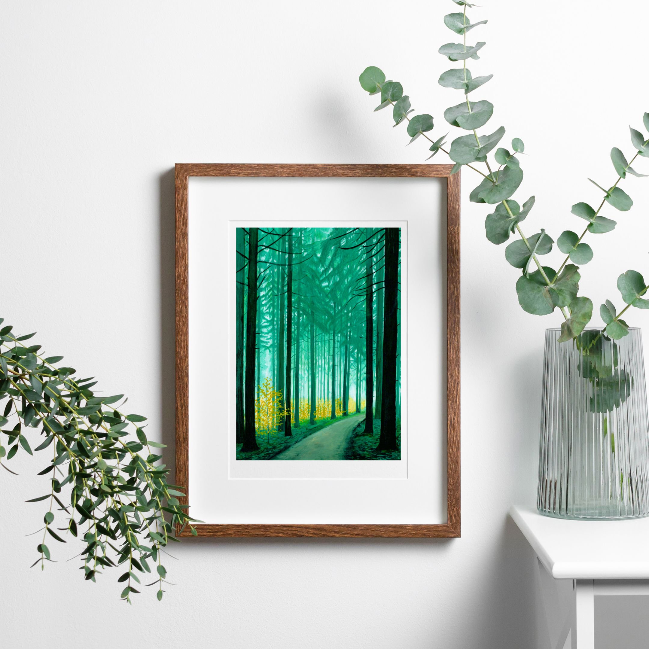 into the forest frame on wall white background.jpg