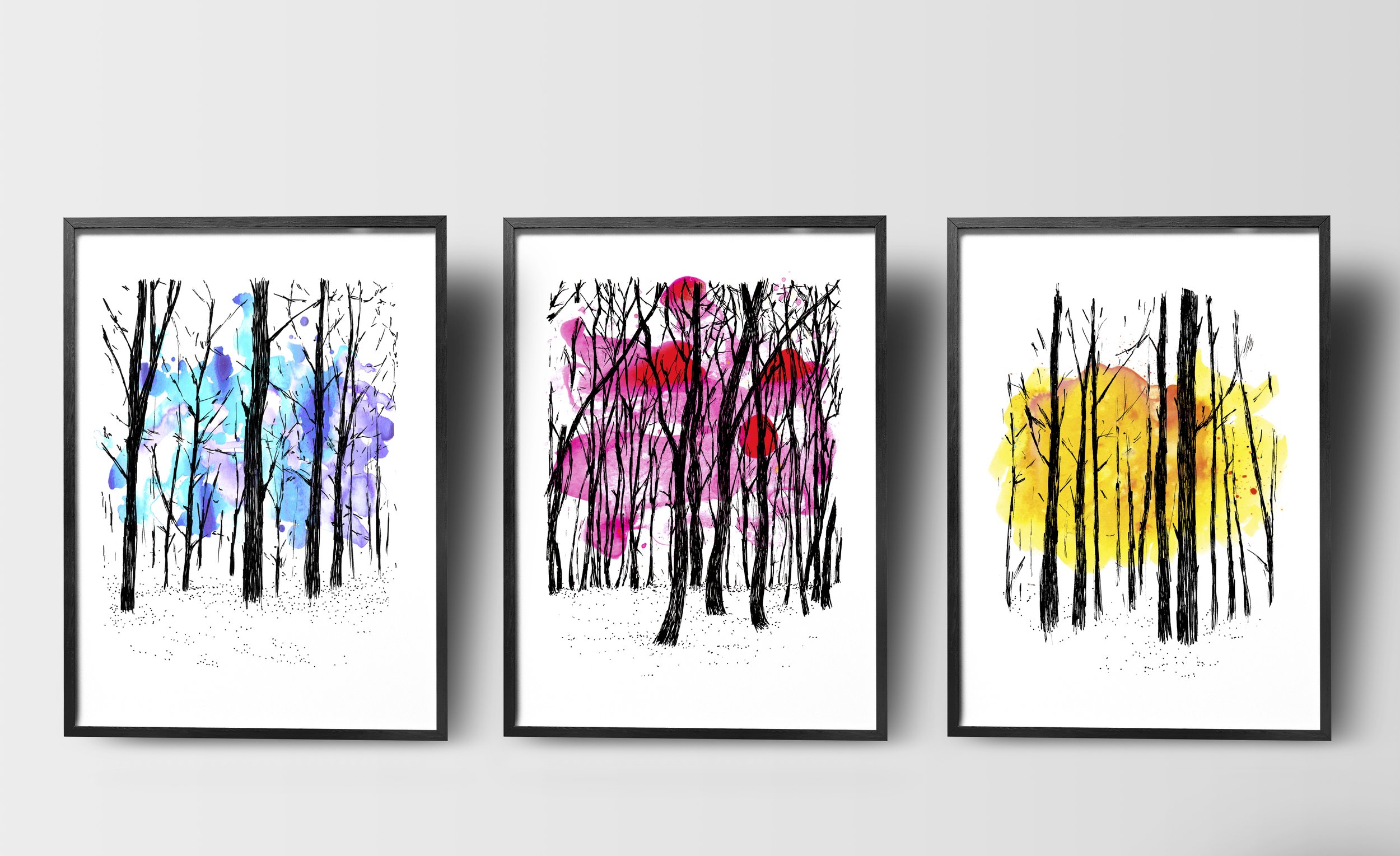 Colourful Trees - Set of 3 prints.jpg