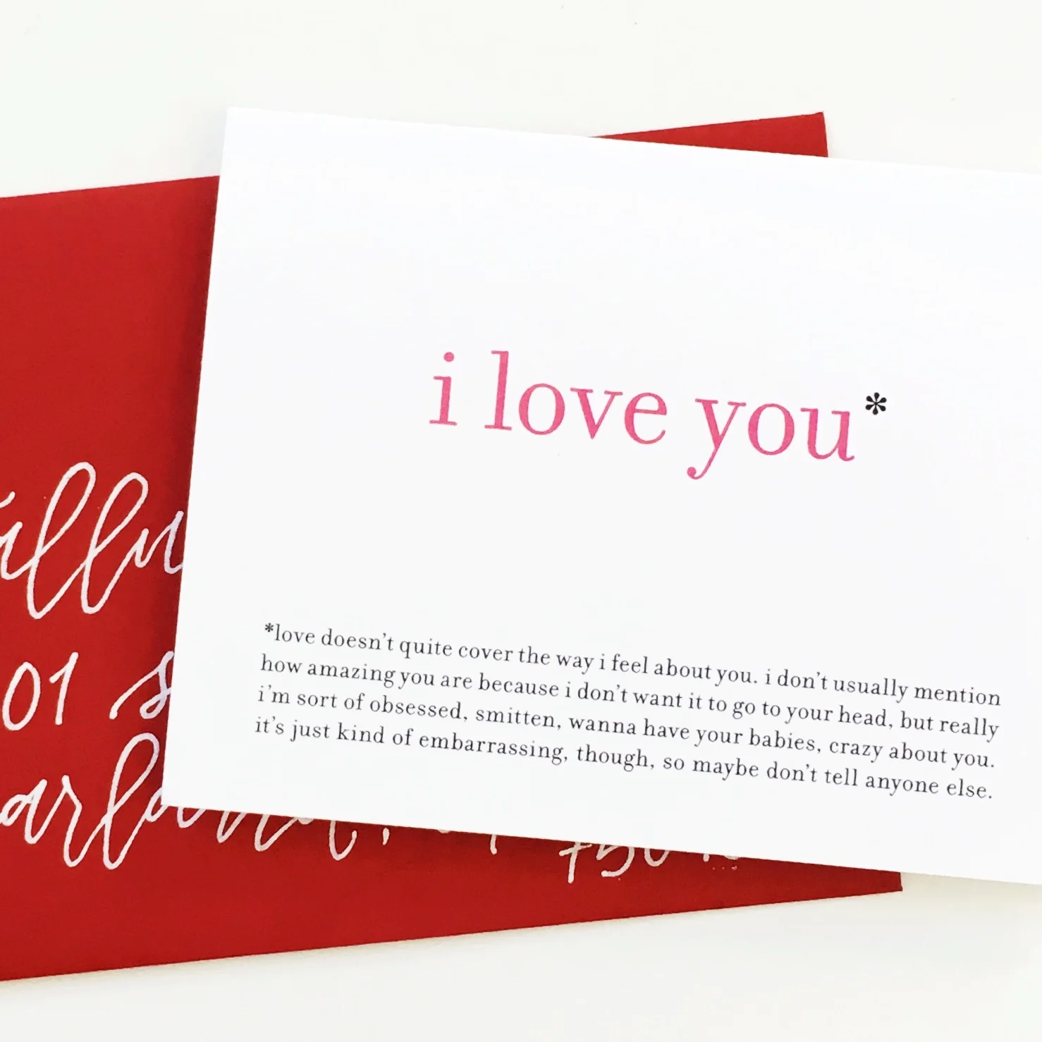 I Love You* Funny Valentine Card