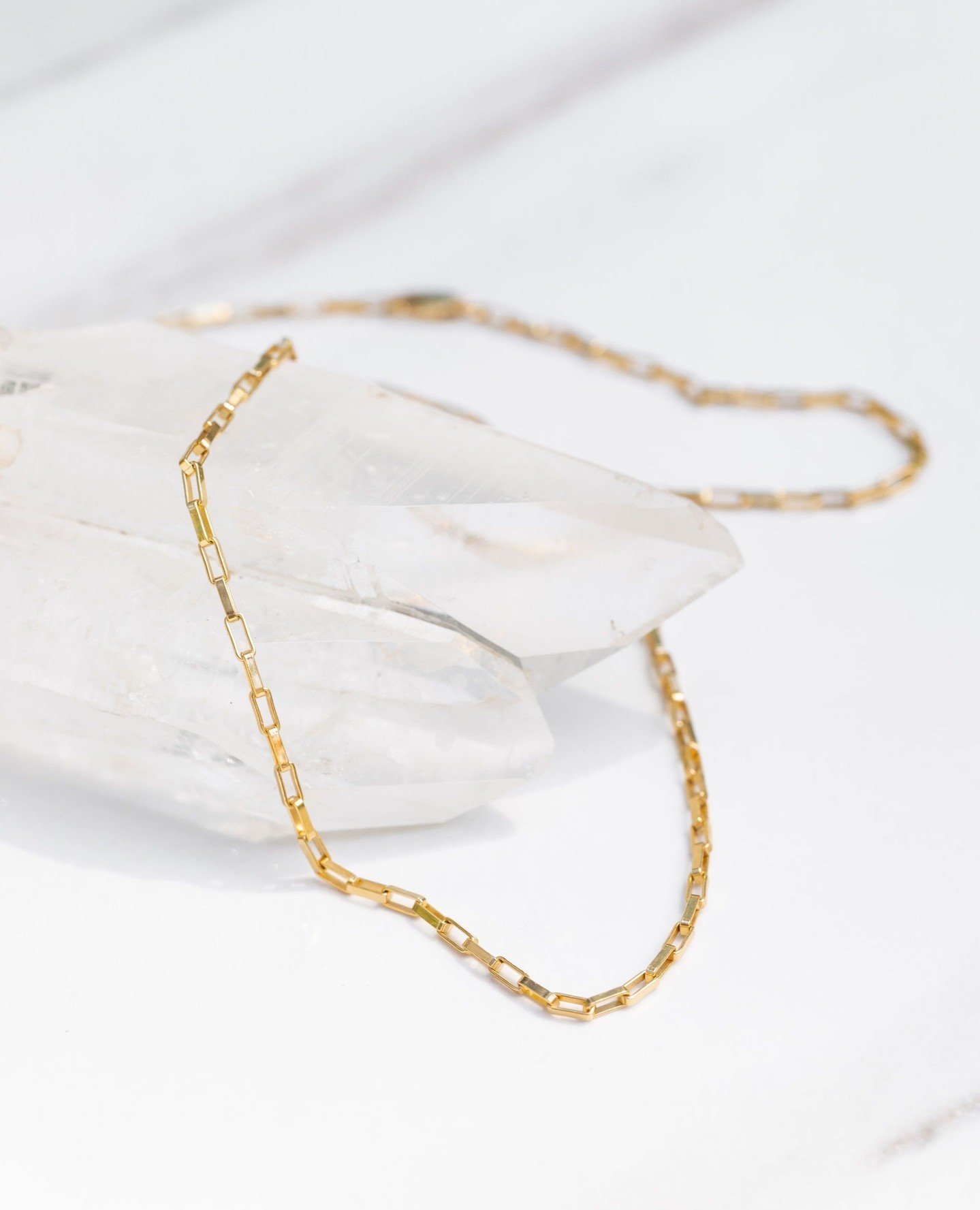 Rectangle box chain bracelets &amp; necklaces!⁠
Always a favorite ✨️⁠
⁠
⁠
⁠
⁠
⁠
#goldjewelry #cierradesigns #lumengallery #capitolacalifornia #santacruzmade #montereybaylife
