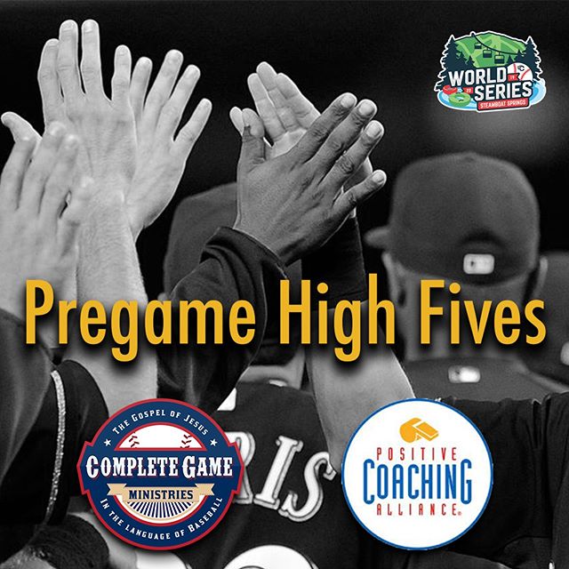 Complete Game is proud to partner with @pca_colorado for the upcoming @tcsports Steamboat World Series the next two weekends. We are encouraging all of the teams in the tournament to connect before the game for a Pregame High Five. Seek to compete "with" your opponent and not "against" them! #positivecompetition #withnotagainst #loveisstrongerthanhate