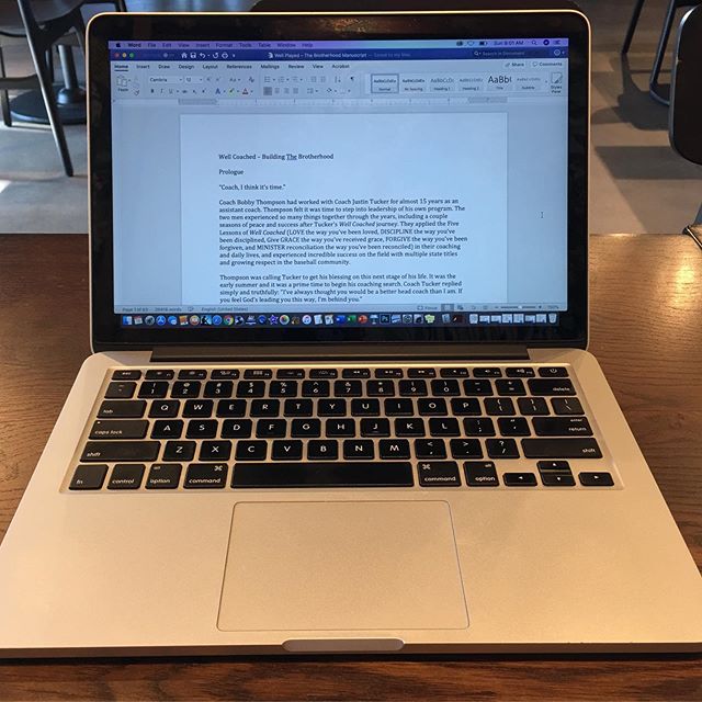 It is finished. The first draft of the second book of the #WellCoached series is complete. Now on to the work of editing, publishing, and making it ready to be seen. I’m so looking forward to sharing it! #tetelestai #ufo #freedom #perseverance #starting9