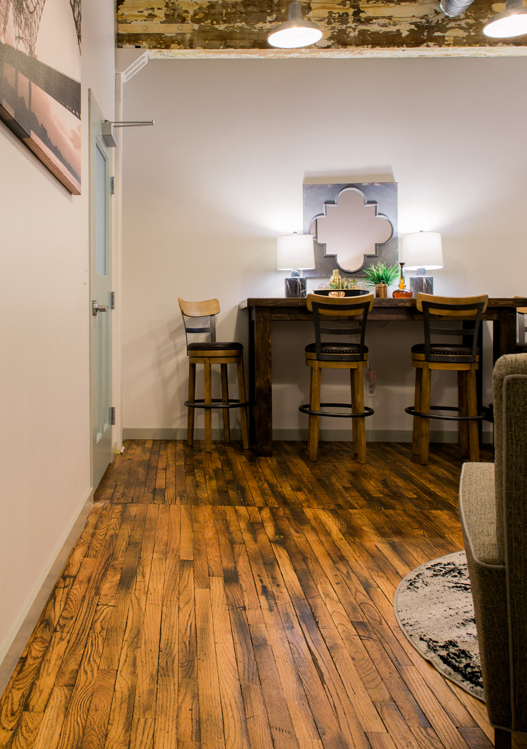 Men's Lounge with Bar top.