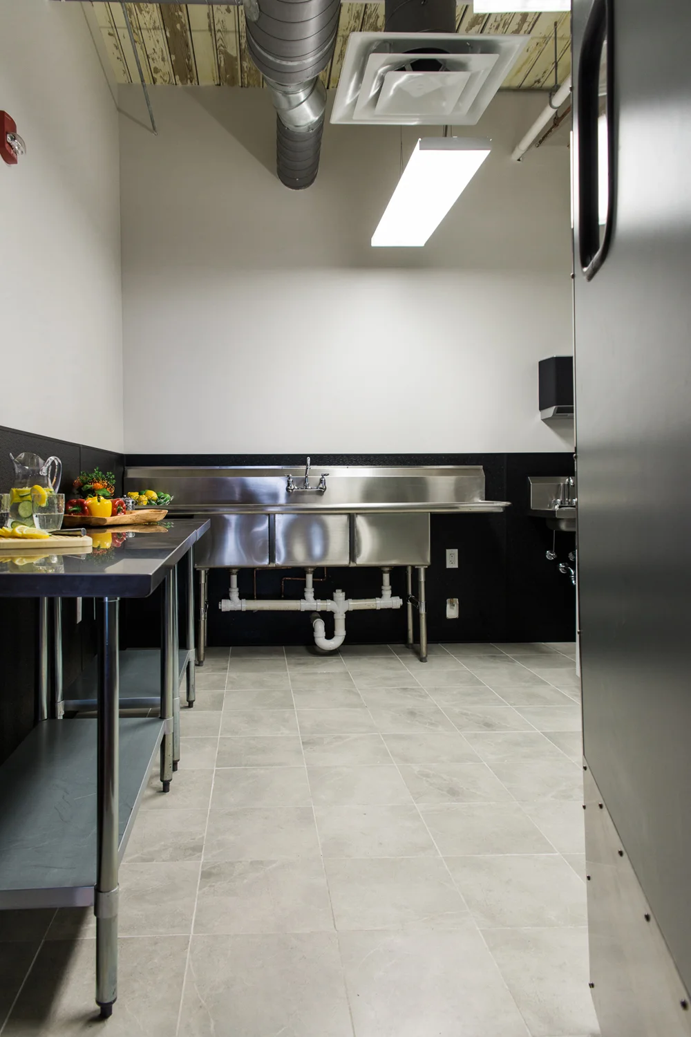 We even love the beauty, simplicity and function of the prep space for caterers!