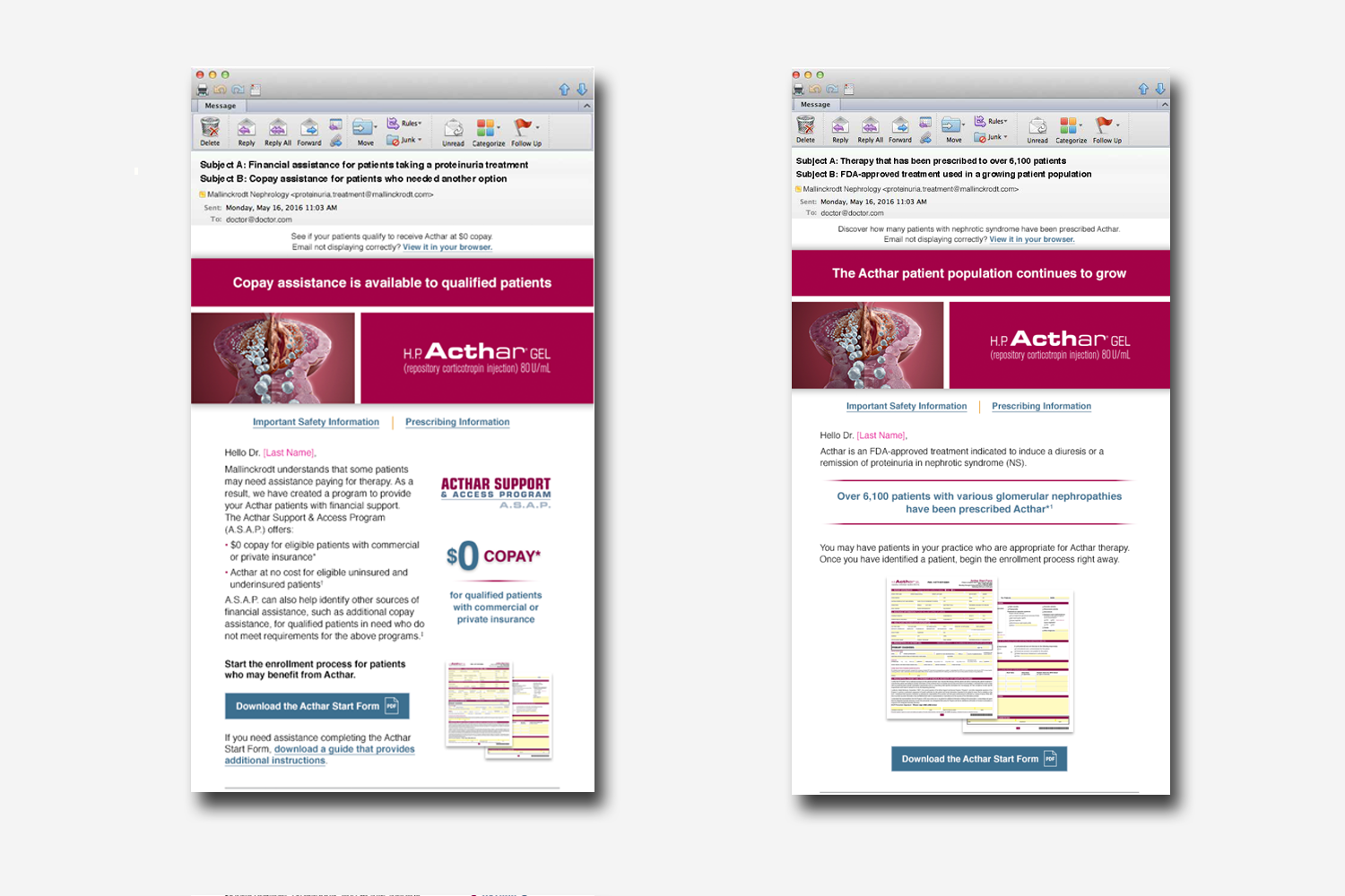 CRM HCP Emails