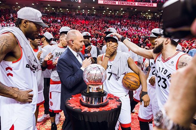 We&rsquo;re headed to the NBA Finals for the first time in history @raptors!!! 🏆
