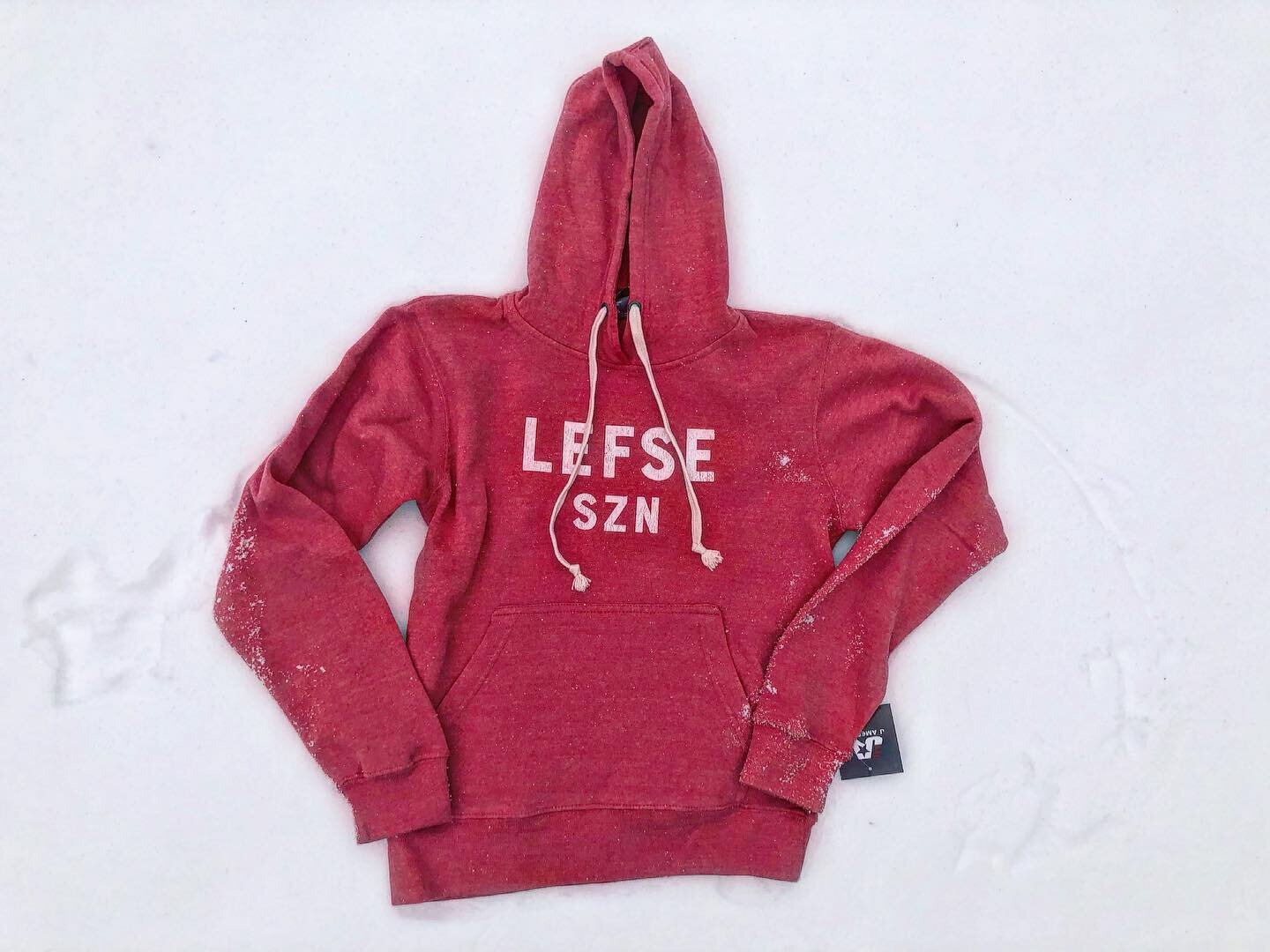 Winter happened. Get your LEFSE SZN sweatshirt and stay warm out there! #lostinfargo #linkinbio