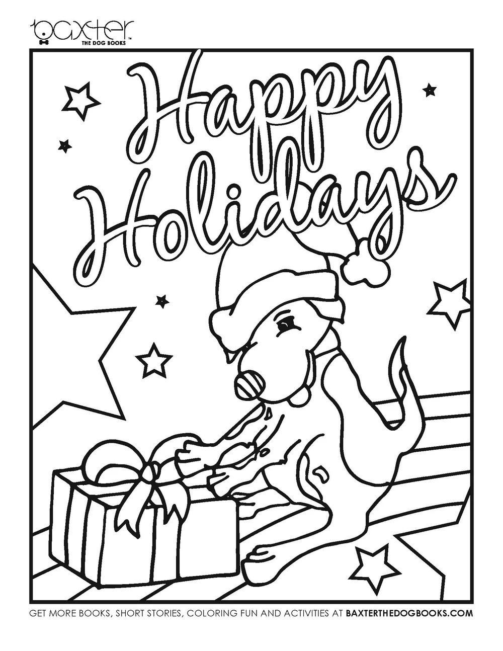 Free Coloring Sheets — Baxter The Dog Books
