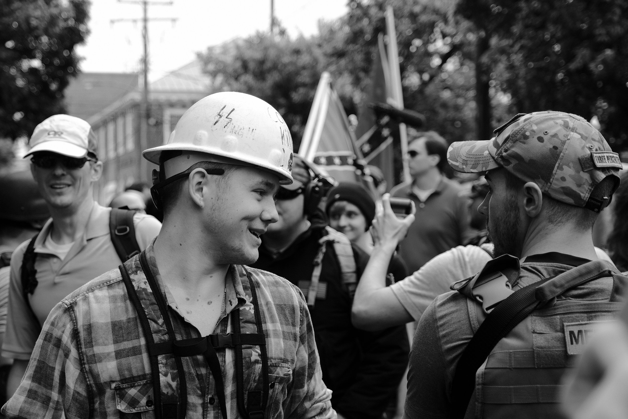  Unite the Right attendees started arriving at Emancipation Park (formerly Lee Park) on Saturday, August 12th, hours in advance of their permitted start time. Despite being provided police protected entry at the rear of the park -- where they would n