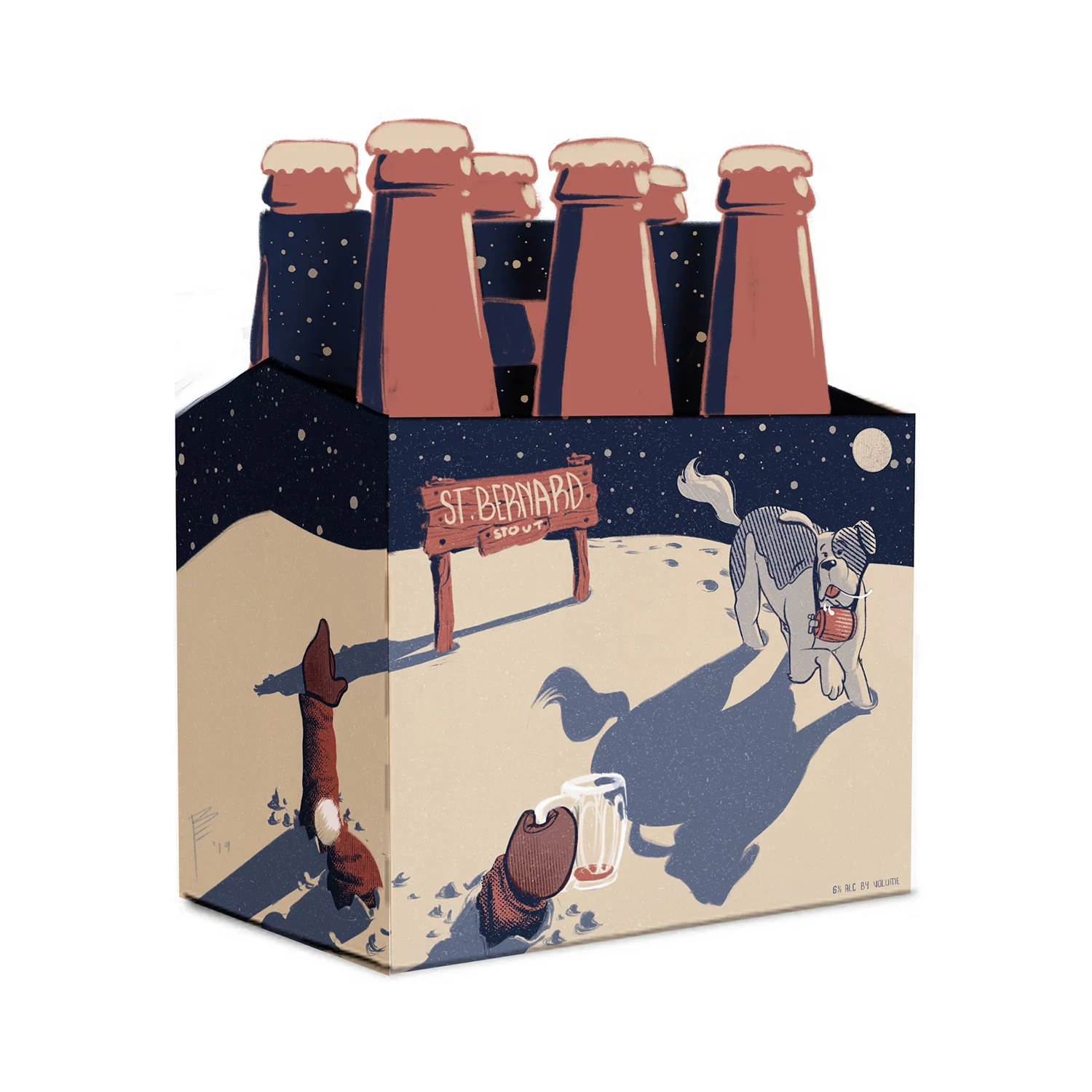  Mock up of the box showing sides 3 and 4 