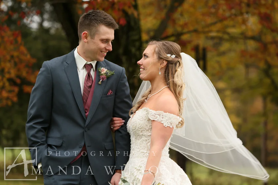 Sarah and Nick: Blush and Burgundy Enchanted Forest Wedding at Lingrow Farm