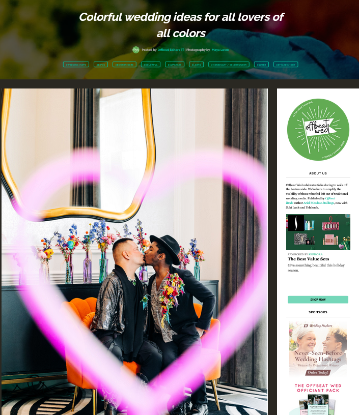 Offbeat Wed - Love Freely LGBTQ+ Styled Wedding