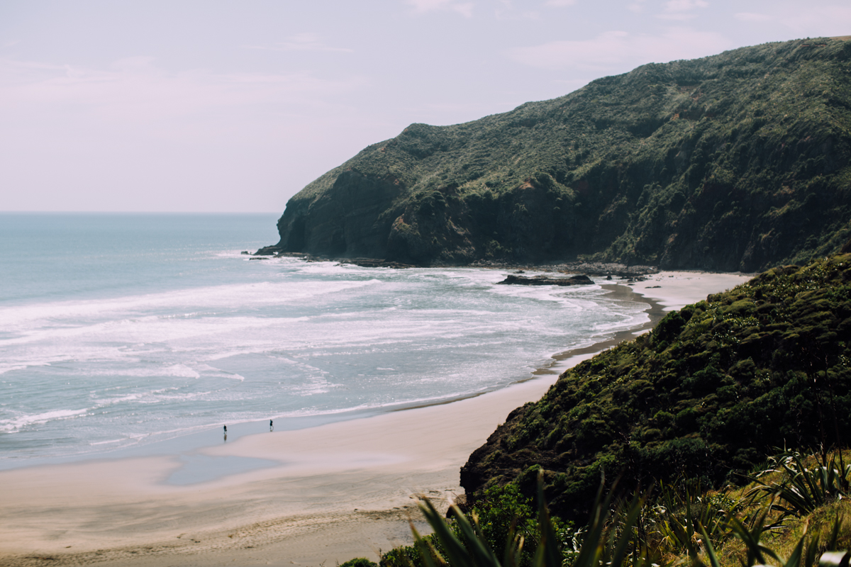 the other side of Bethell's beach