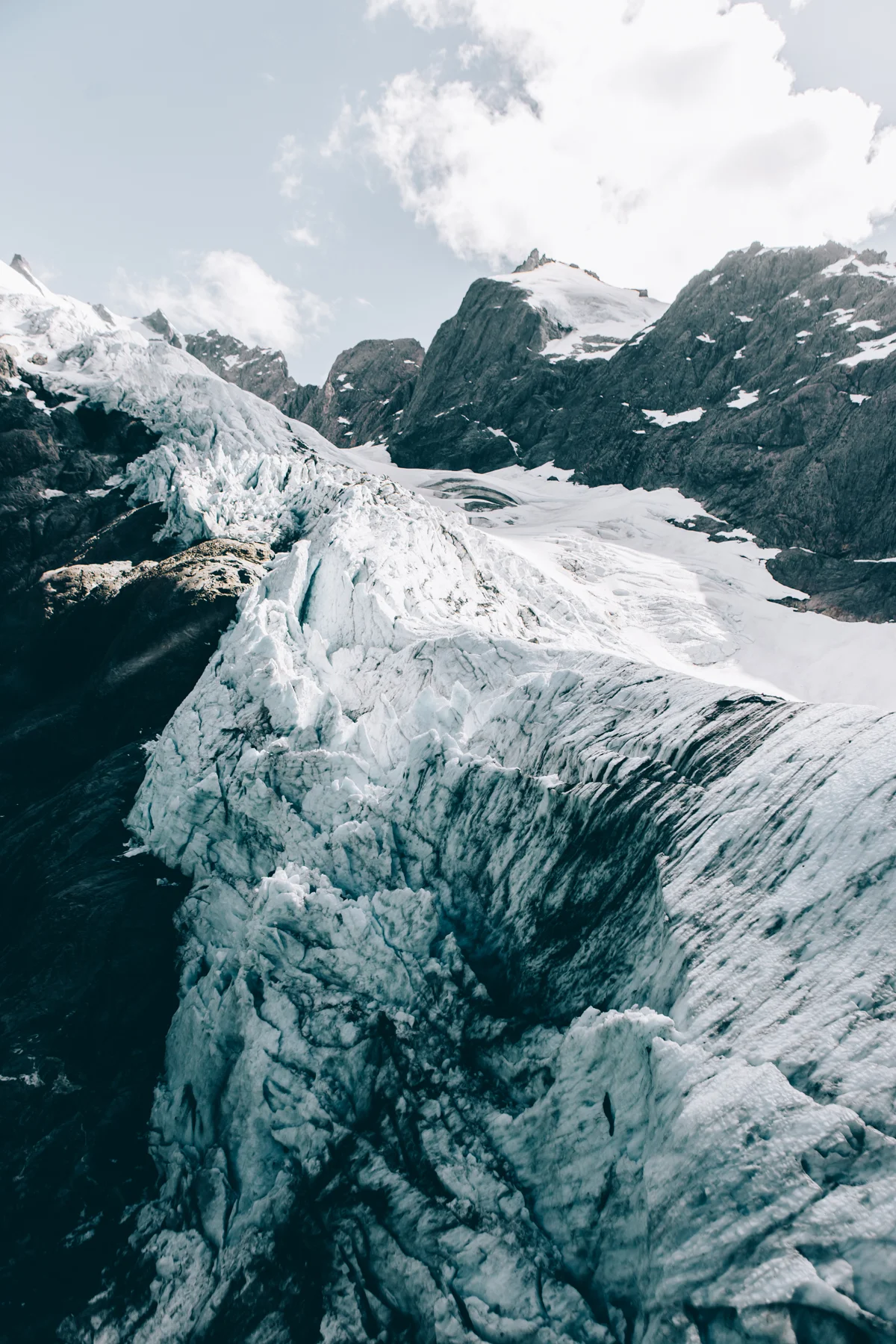 glaciers & turqoise glacial lakes everywhere