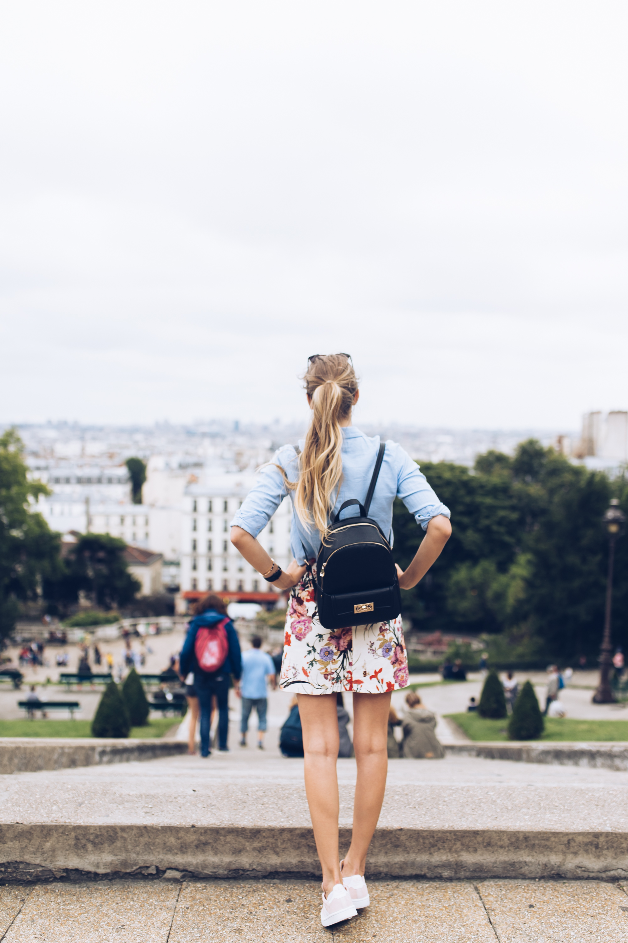 check out the great view of paris from the top