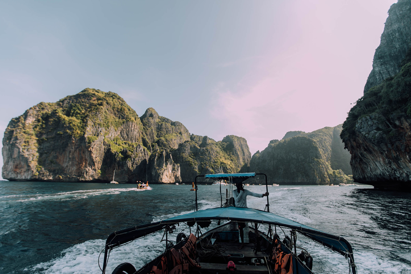 leaving maya bay
