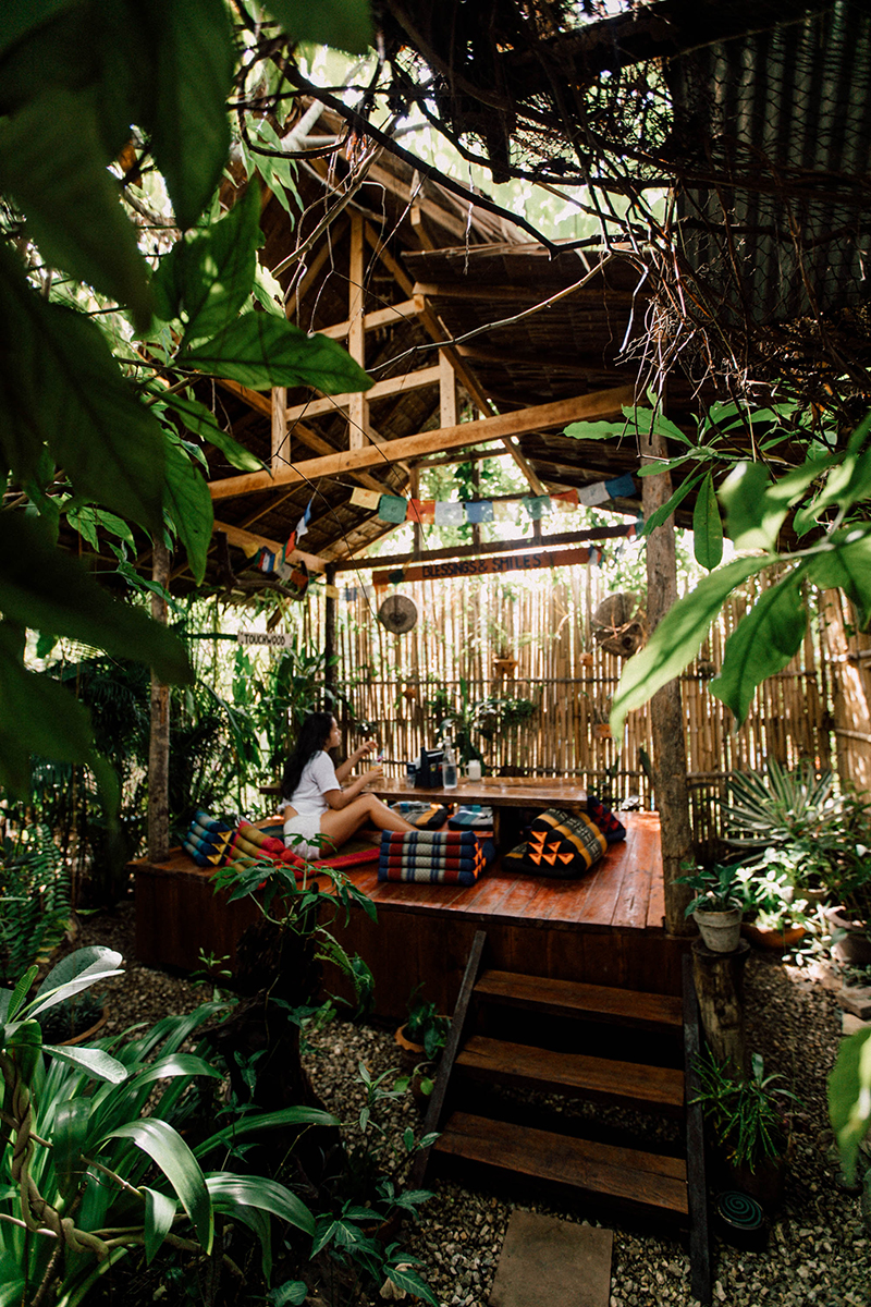 the part of cafe we claimed as ours