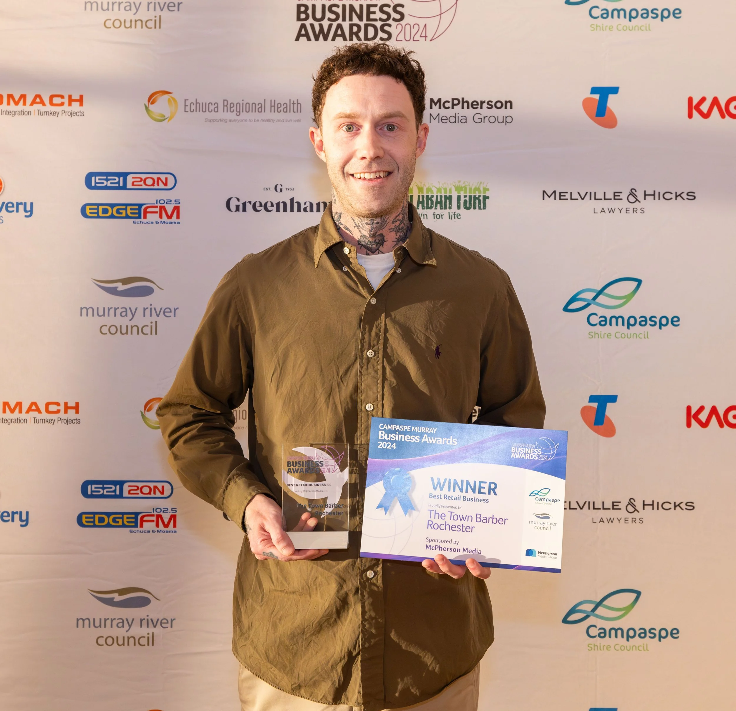 The Town Barber Rochester - Matt businessawards2024-25.jpg