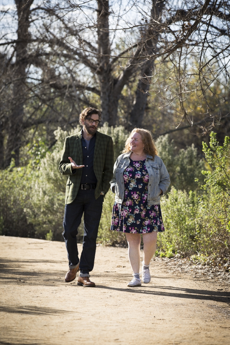 Rusty Schwimmer and Timothy Omundson