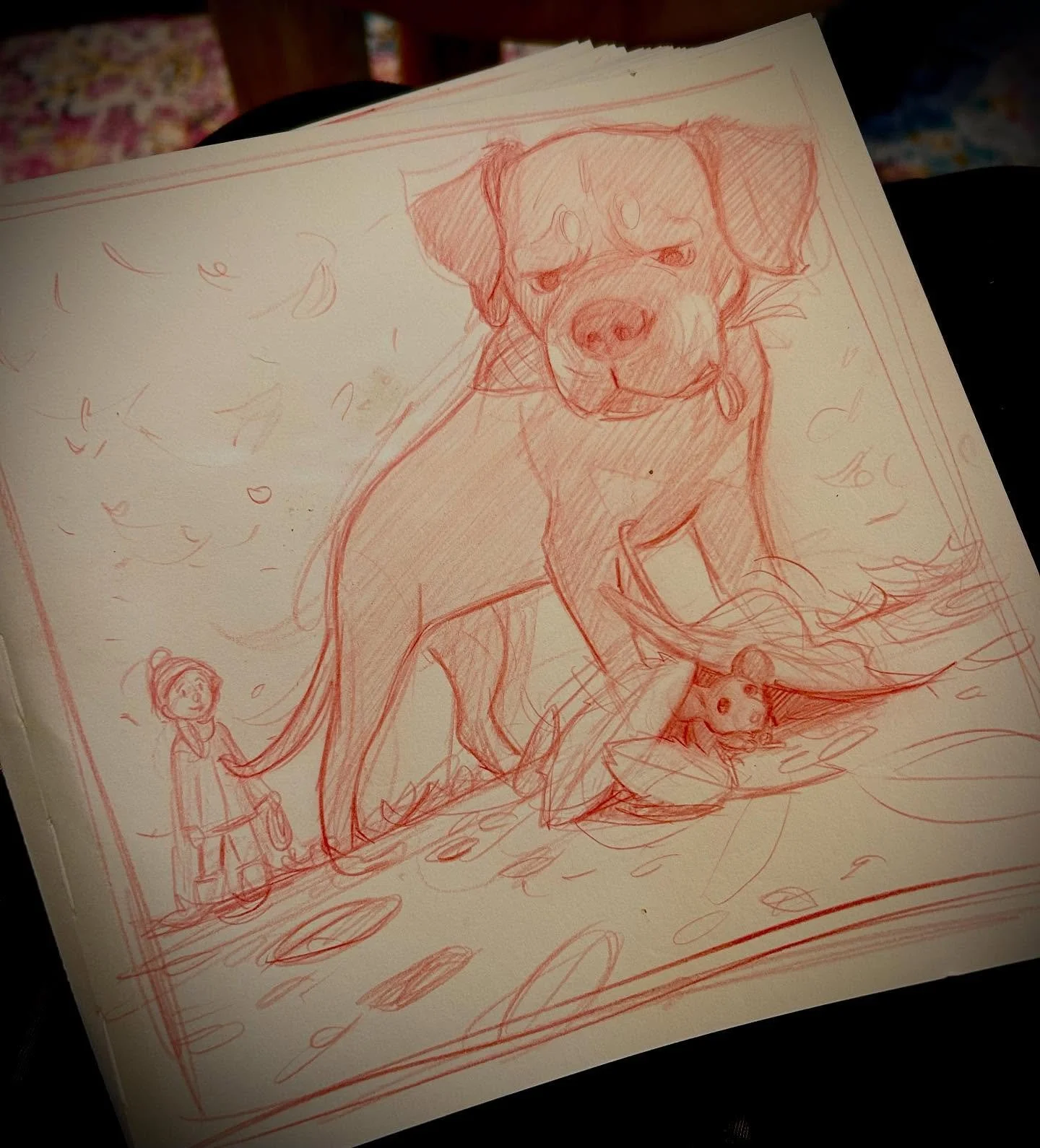 Word: Rustle  #scbwiArtober2025 #childrensbookillustration #childrensbookartist #kidlitillustration #kidlitart #kidlitartist #illustratorsoninstagram #illustratorsofinstagram #sketchbookart #sketchdaily #sketchlife #publishingindustry #publishingdesi