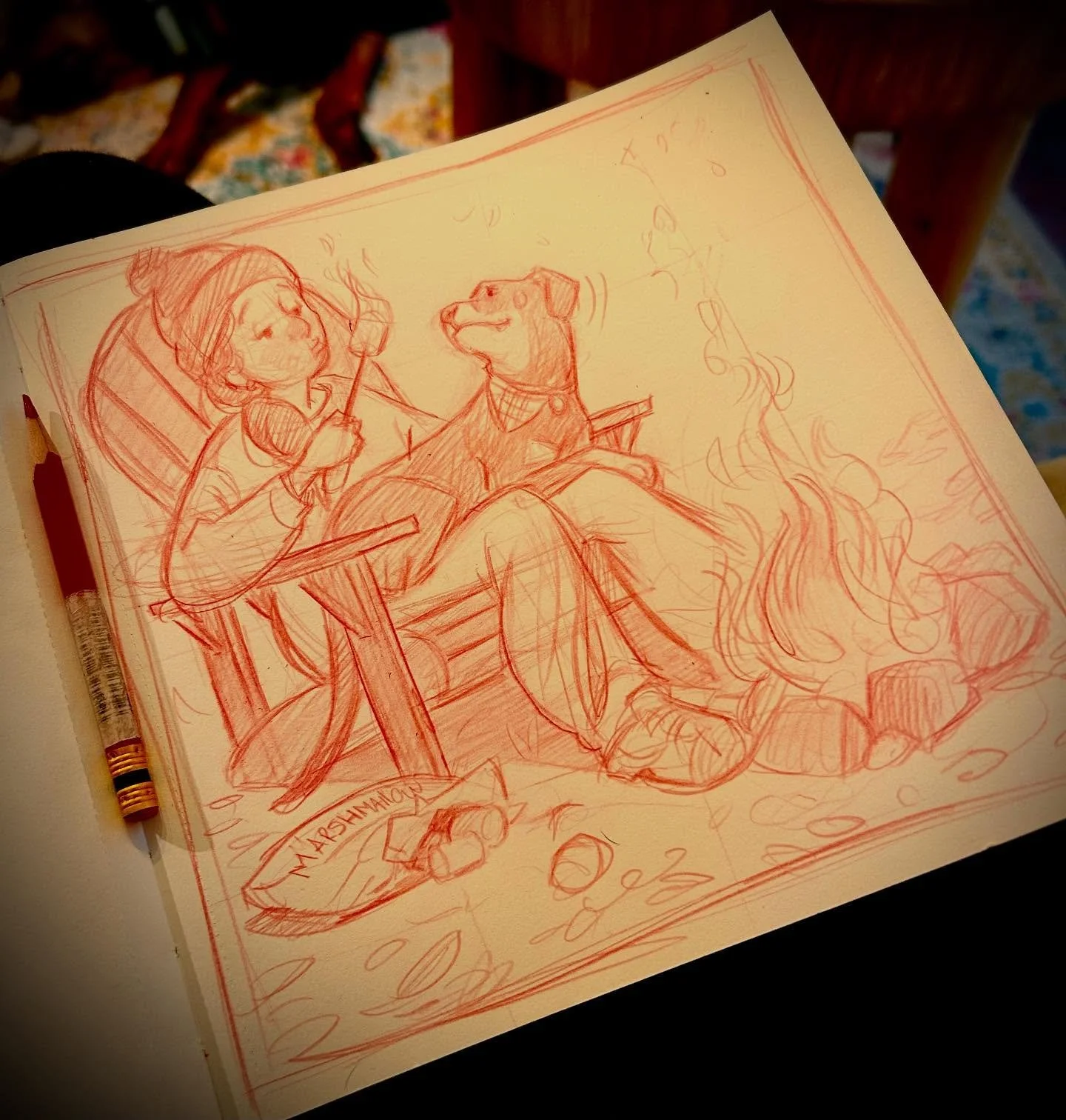 Word: Burnt  #scbwiArtober2025 #childrensbookillustration #childrensbookartist #kidlitillustration #kidlitart #kidlitartist #illustratorsoninstagram #illustratorsofinstagram #sketchbookart #sketchdaily #sketchlife #publishingindustry #publishingdesig