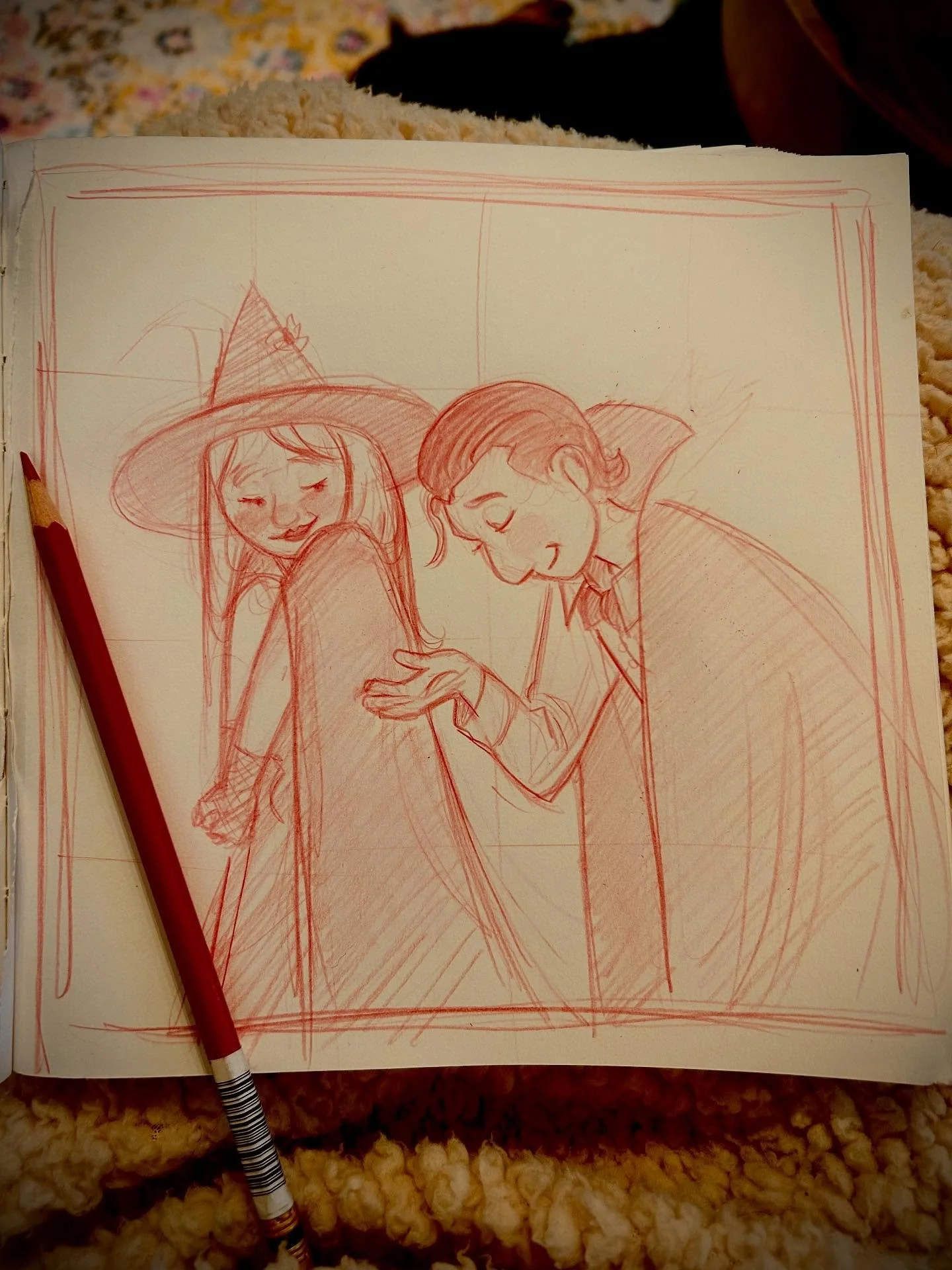 Word: Charm  #scbwiArtober2025 #childrensbookillustration #childrensbookartist #kidlitillustration #kidlitart #kidlitartist #illustratorsoni̇nstagram #illustratorsofinstagram #sketchbookart #sketchdaily #sketchlife #publishingindustry #publishingdesi