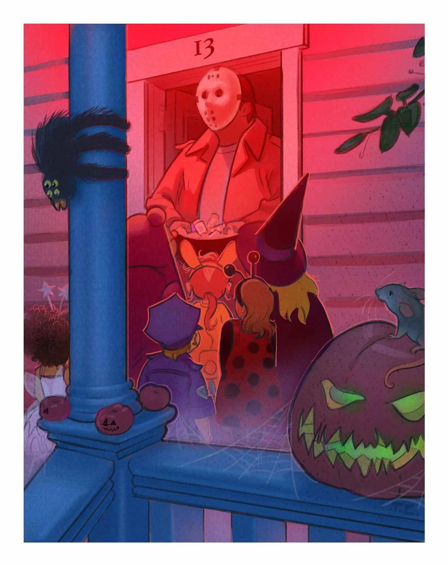 Happy Halloween! 🎃
Wishing you a night full of wonder, whimsy, and a dash of spooky charm. 👻🕯️ #halloweenillustration
#halloweenart
#spookyseasonart
#autumnillustration
#illustrationartists
#illustrationoftheday
#kidlitillustration
#kidlitart
#kid