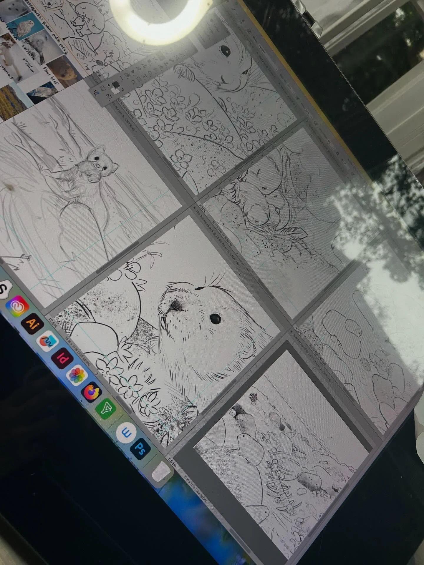 Behind the scenes 🫣☺️! #picturebookillustration #wip #kidlitartist #kidlit #kidlitillustration