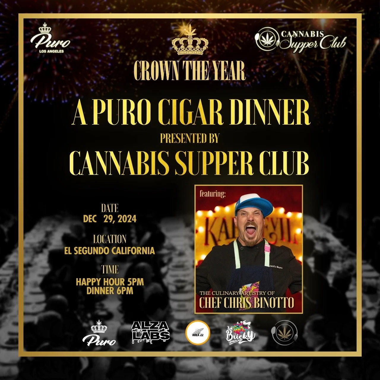 Crown the Year... A Puro Cigar Dinner
