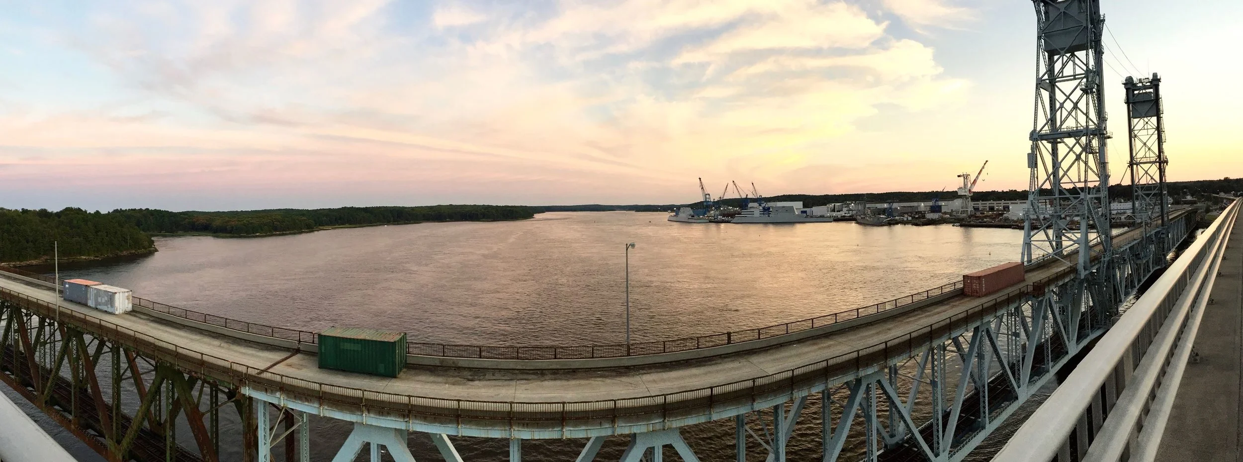 The Kennebec River, Bath, Me.